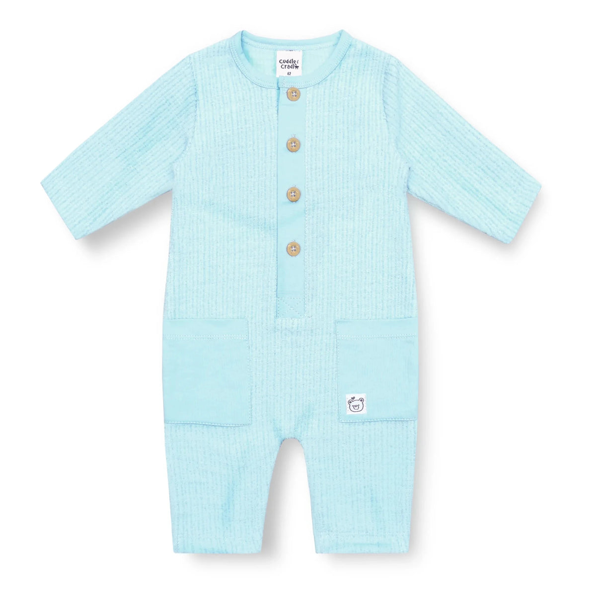 Baby Full Length Romper (Light Blue)