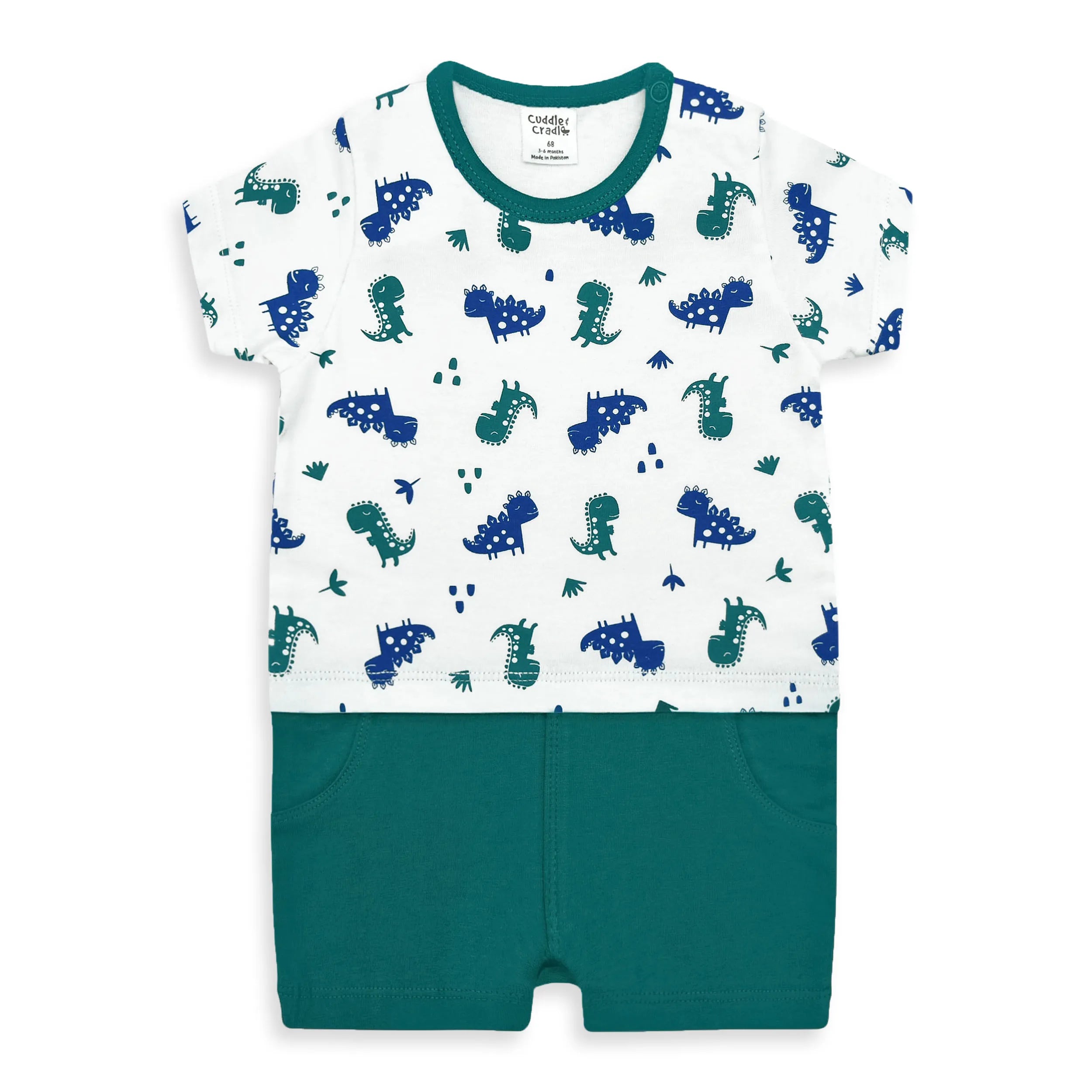 Half Length Romper Dino Series