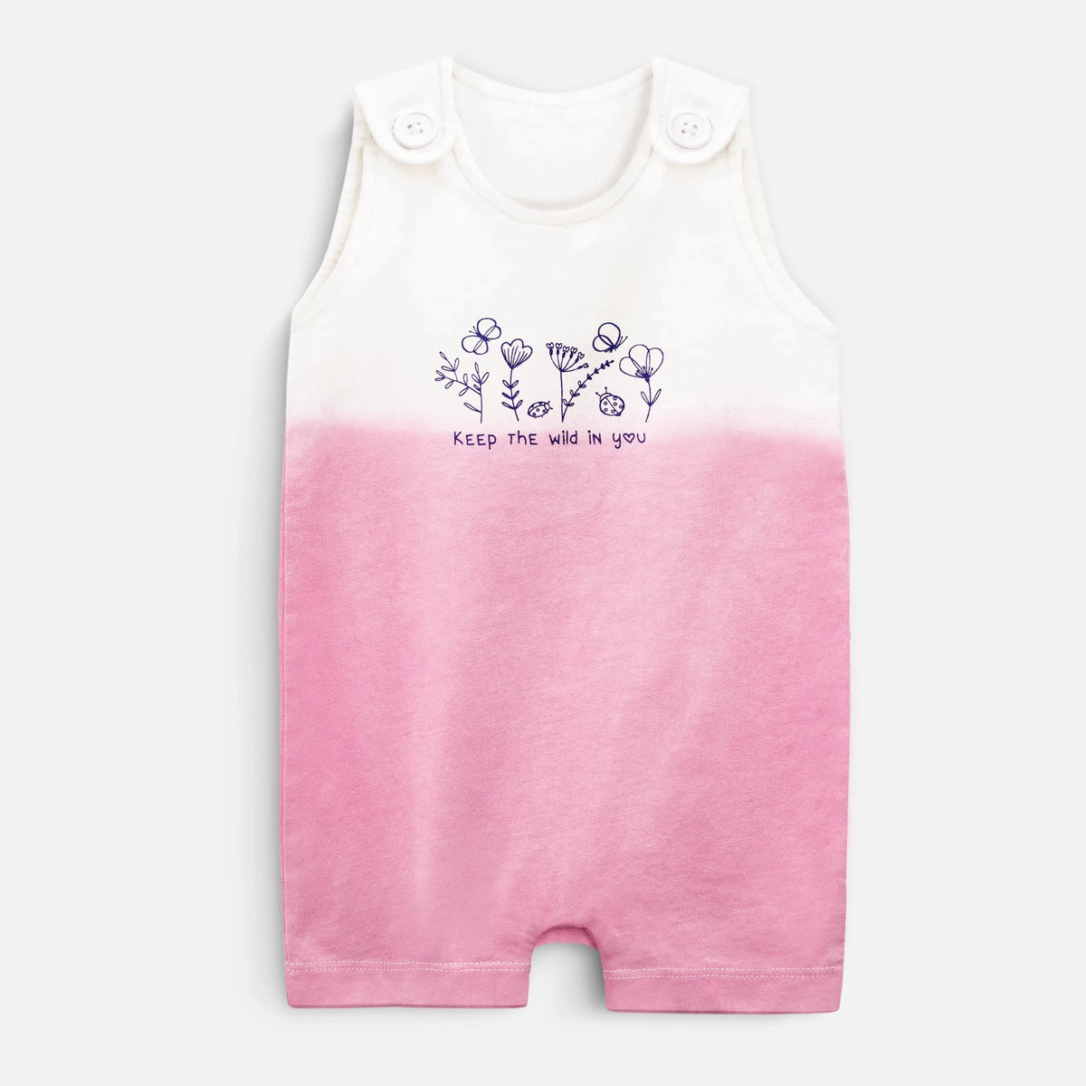 Girls Half-length Romper (Dip Dye)