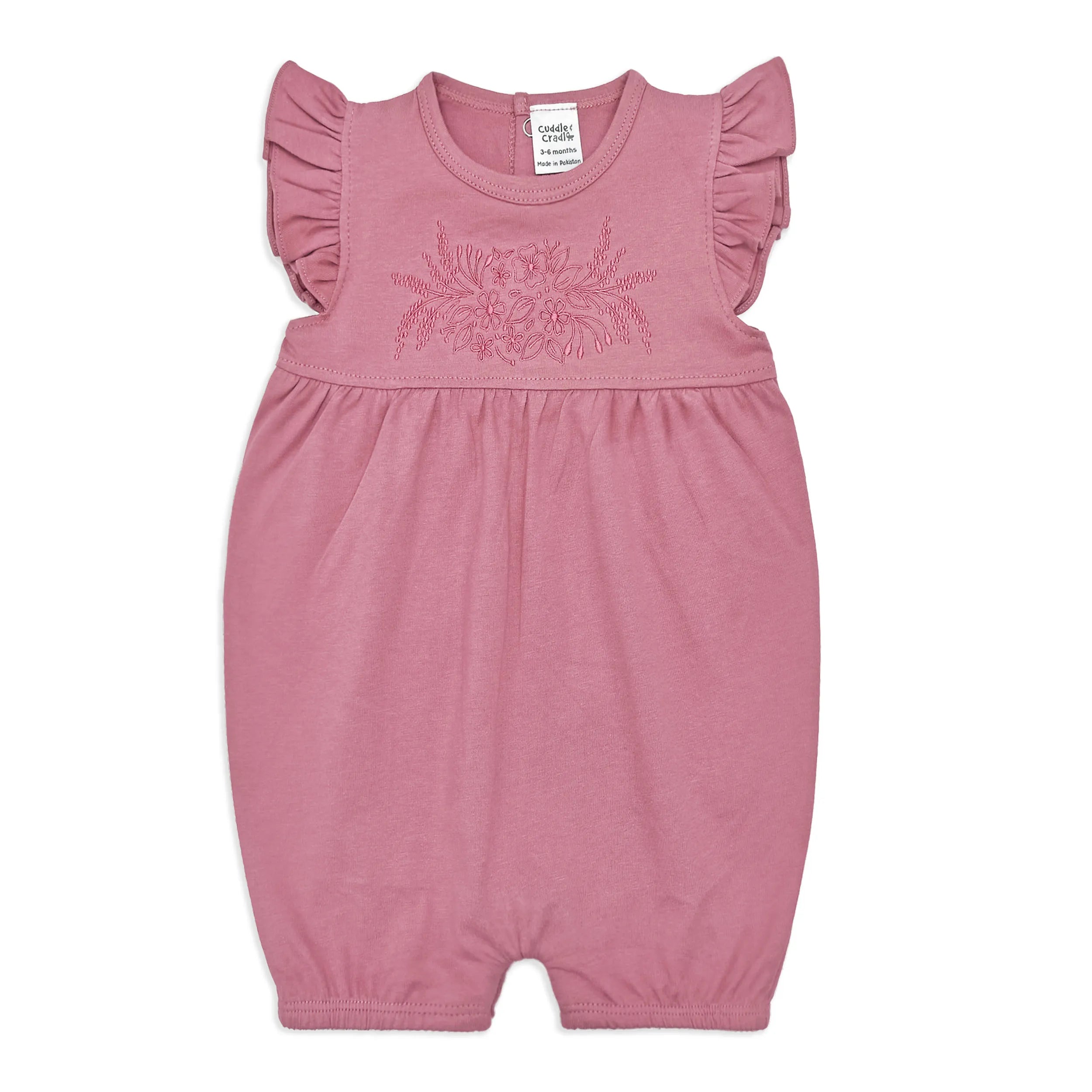 Baby Girl Romper (Floral Emb)