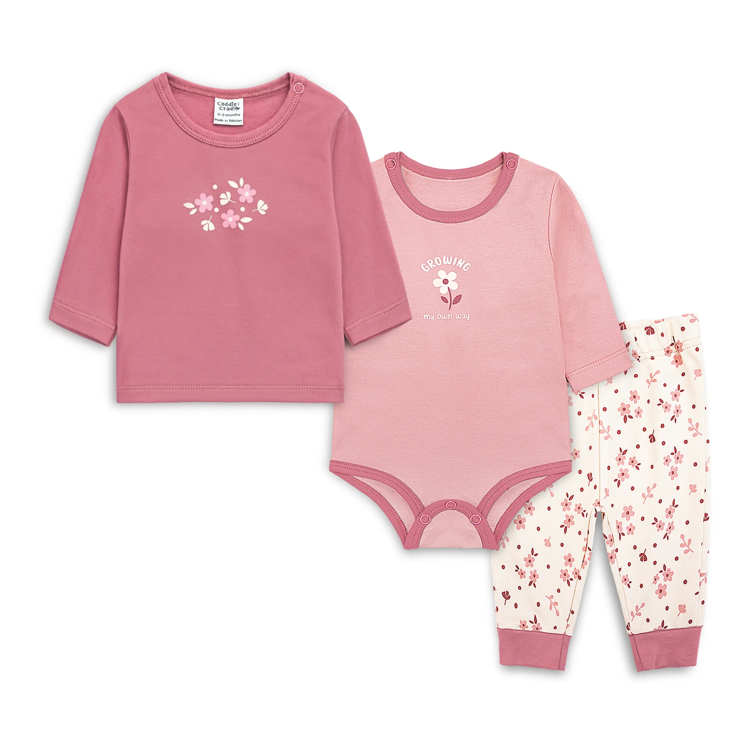 Baby Girl Set of 3 (Floral)