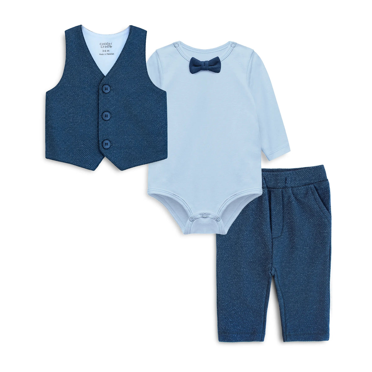 Baby Waistcoat Set (Navy)