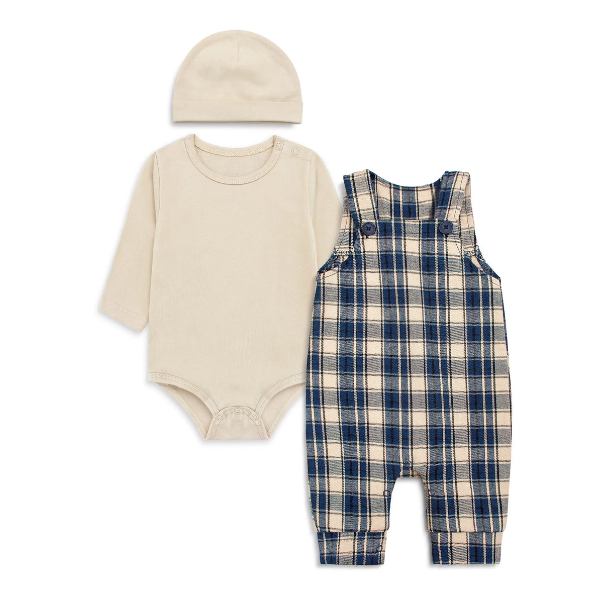 Baby Romper Set (Plaid)