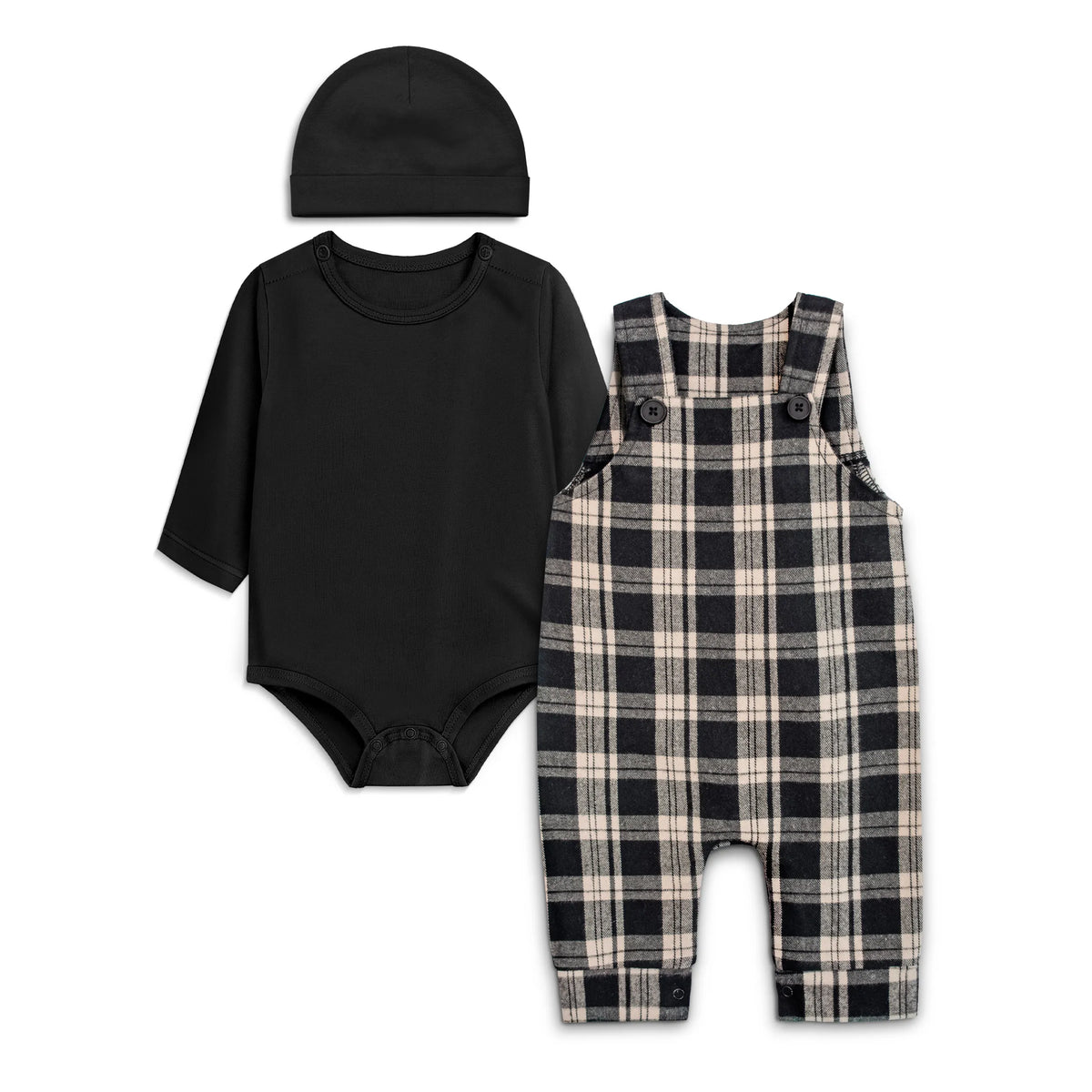 Baby Romper Set (Plaid - 003)