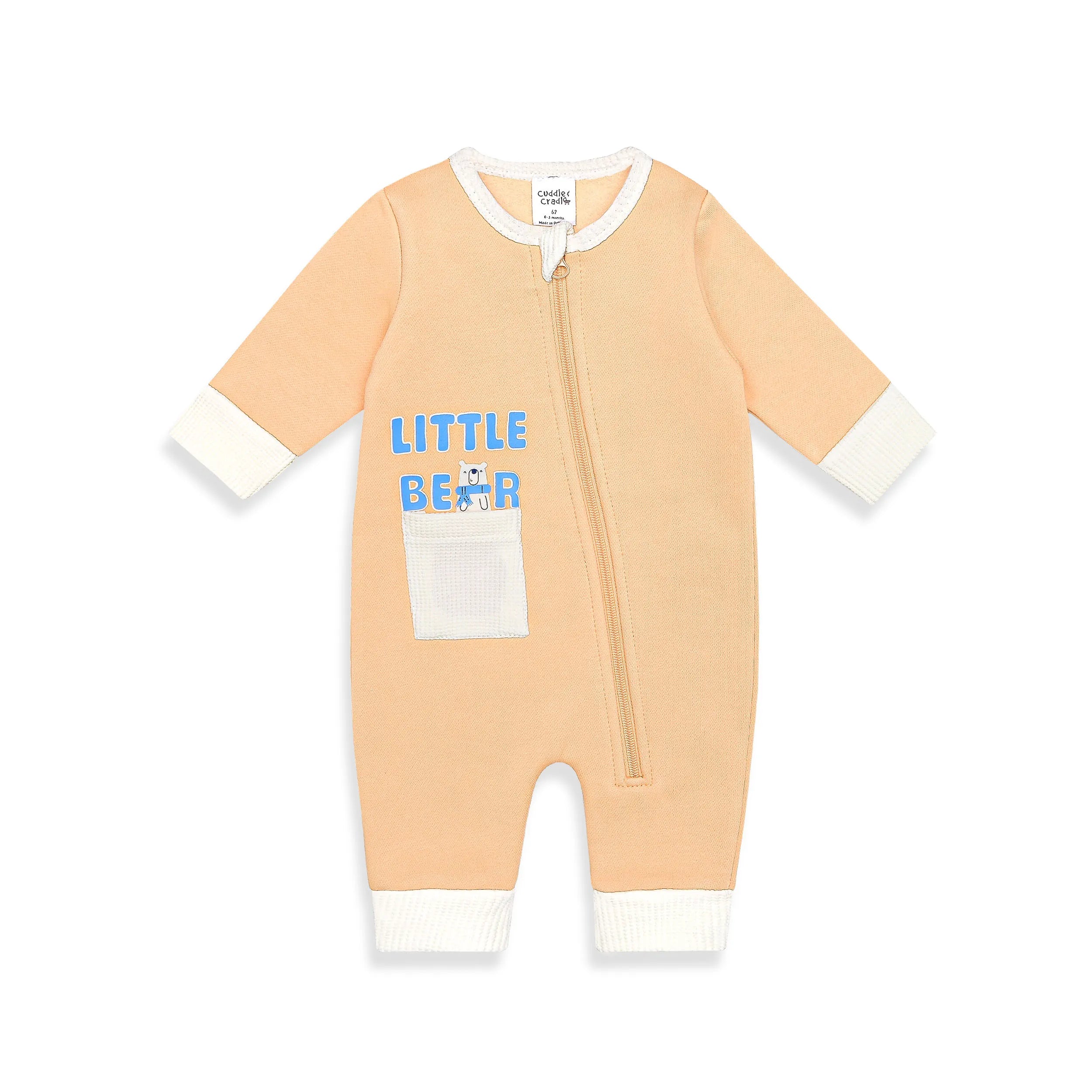 Baby Fleece Romper Little Bear