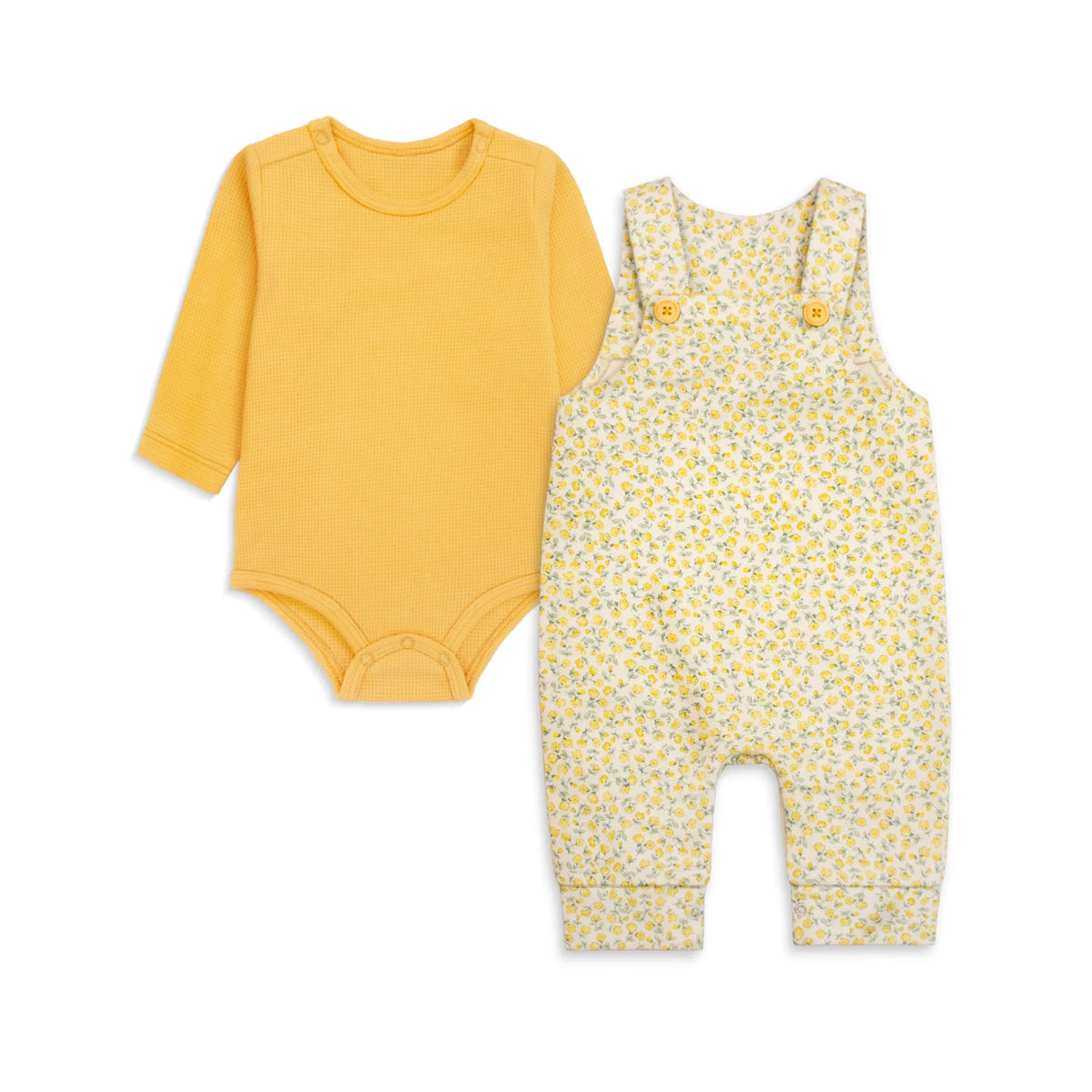 Baby Romper Set (Yellow Floral)