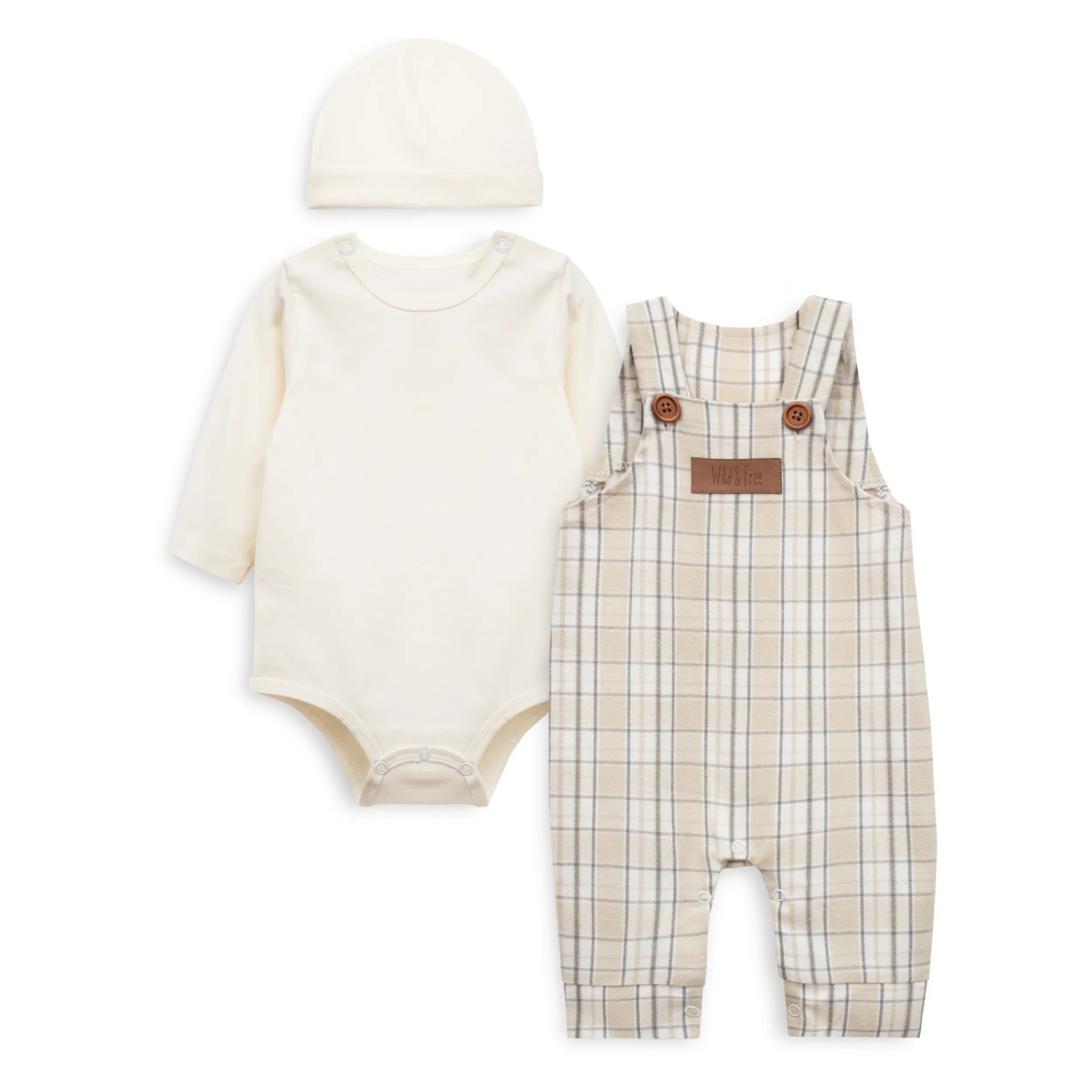 Baby Romper Set (Plaid)