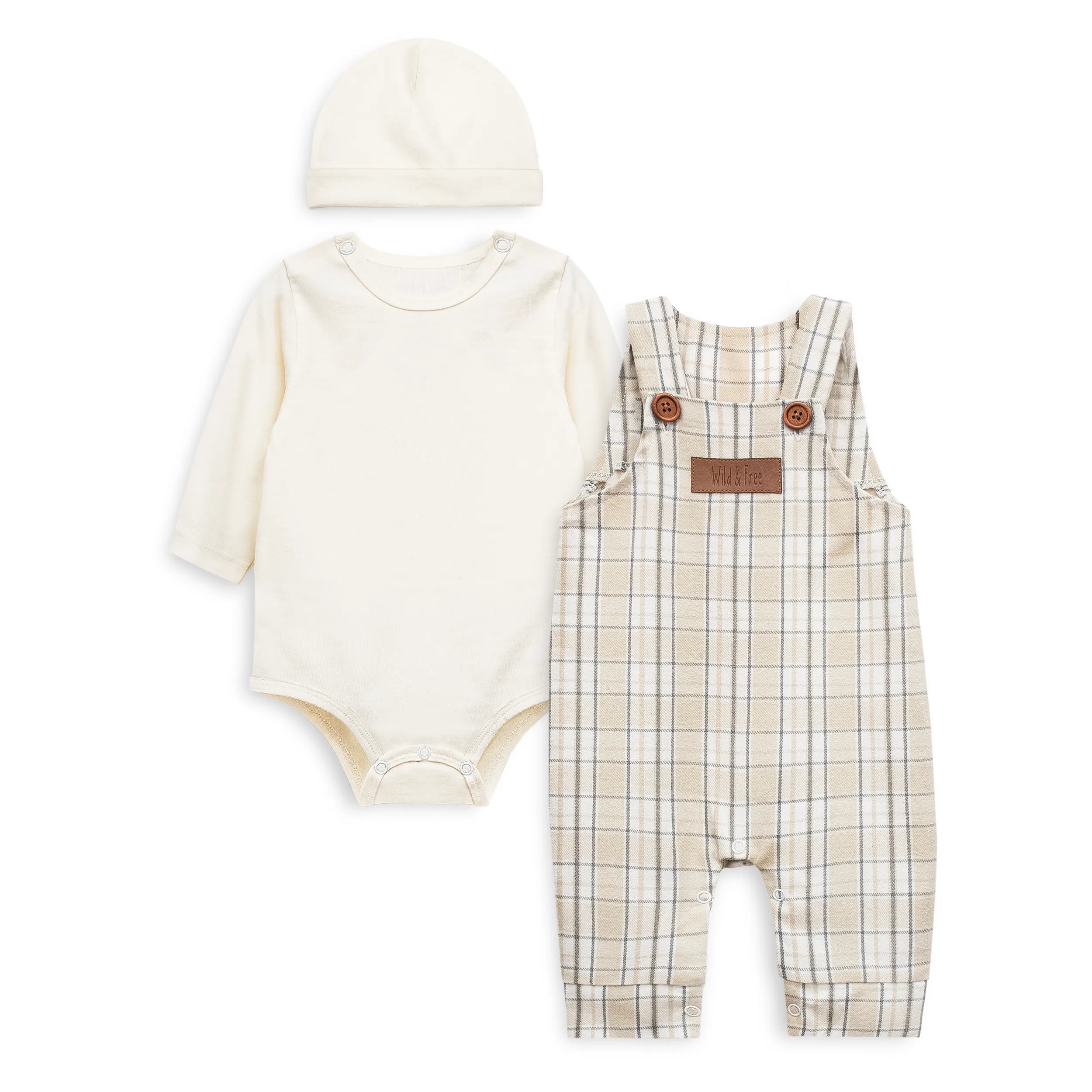 Baby Romper Set (Plaid)