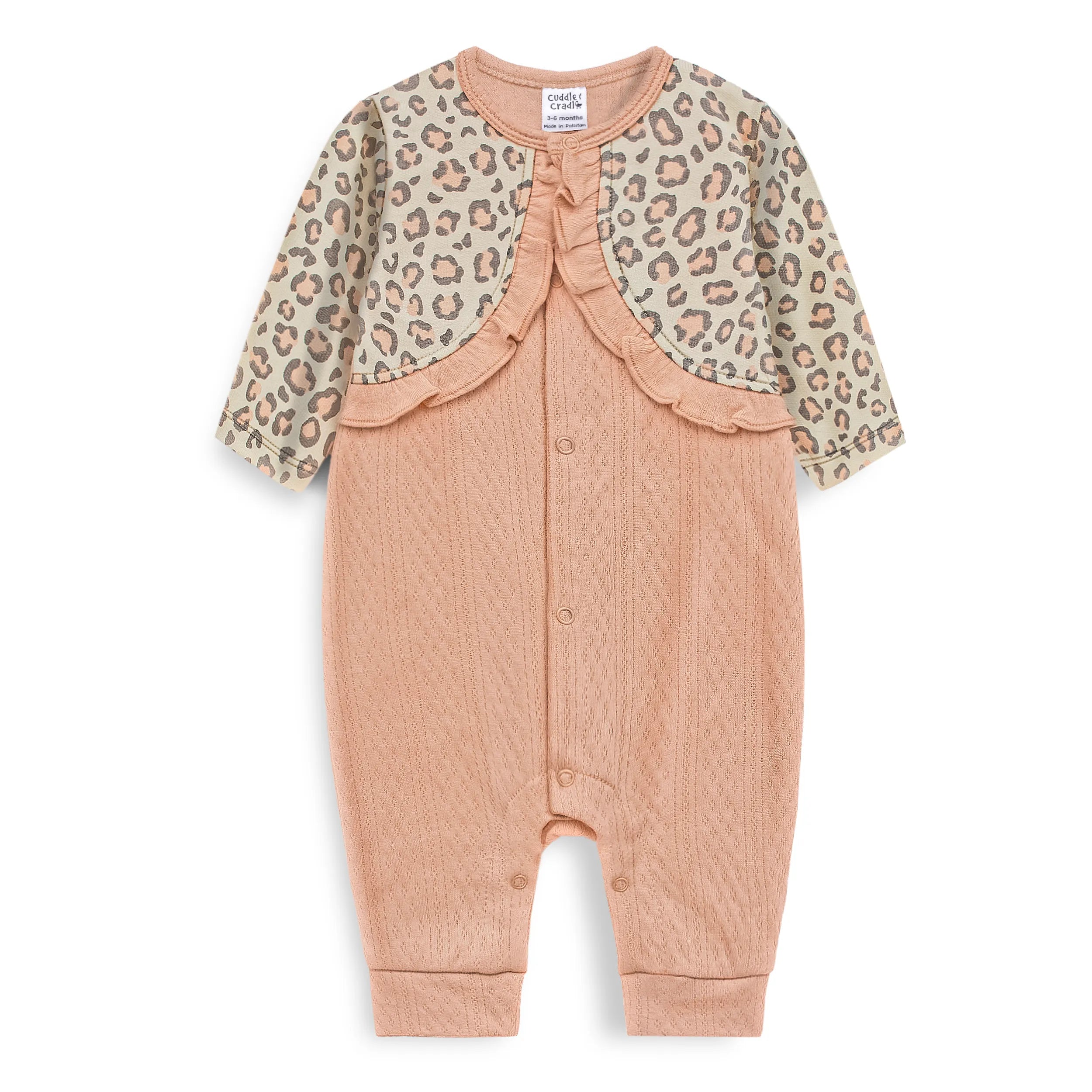 Baby Full Length Romper (Peach)