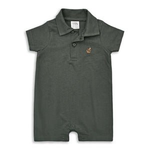 Half-Length Polo Romper Anchor
