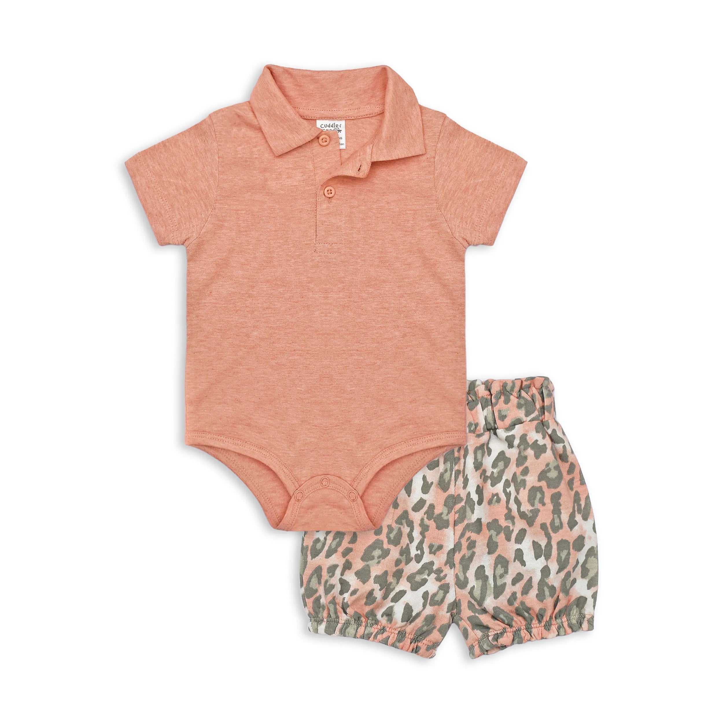Girls Polo Bodysuit and Shorts