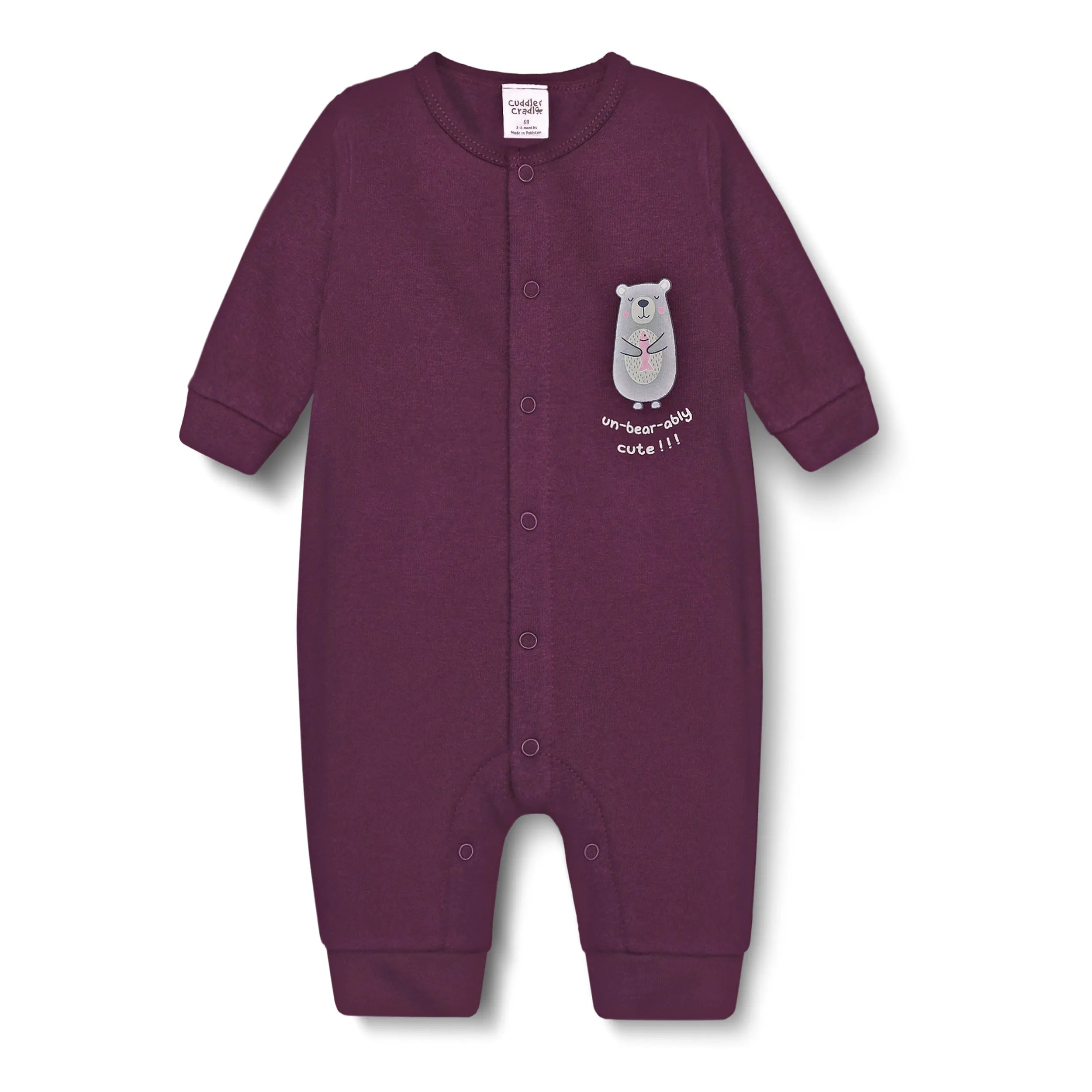 Baby Fleece Full Length Romper (Unbearably Cute)