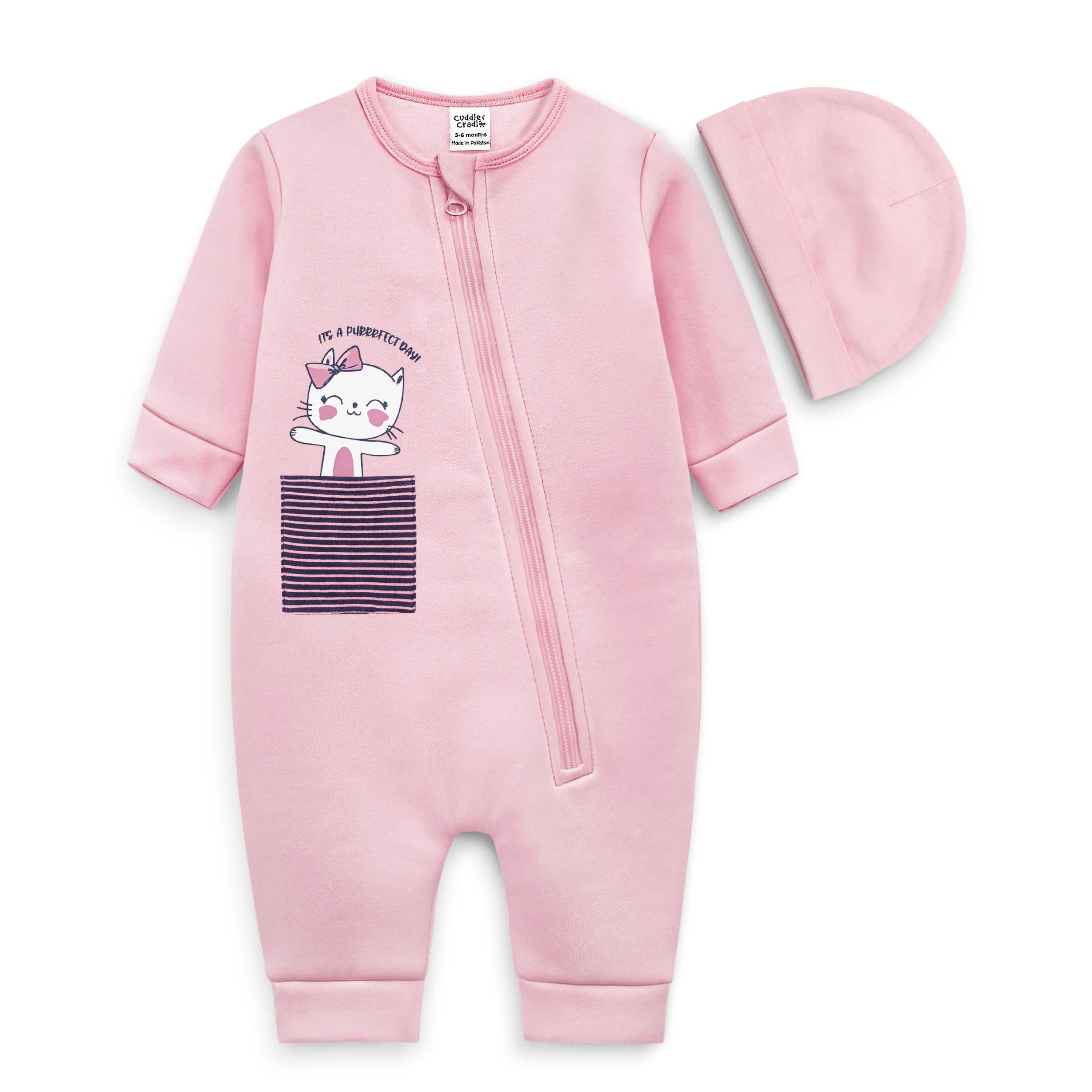 Baby Fleece Full Length Romper Set (Perfect Day)