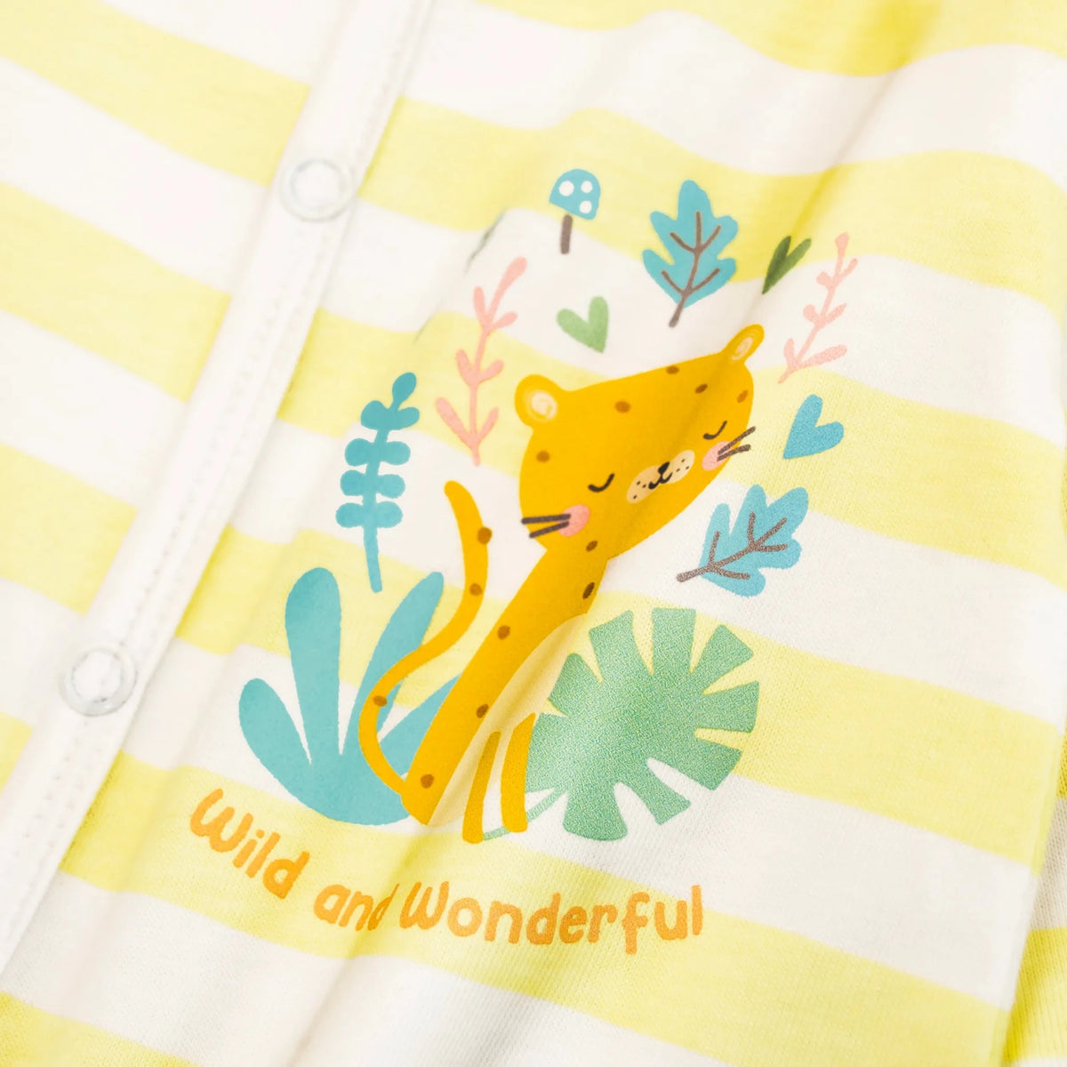 Baby Full Length Romper (Yellow Striper)