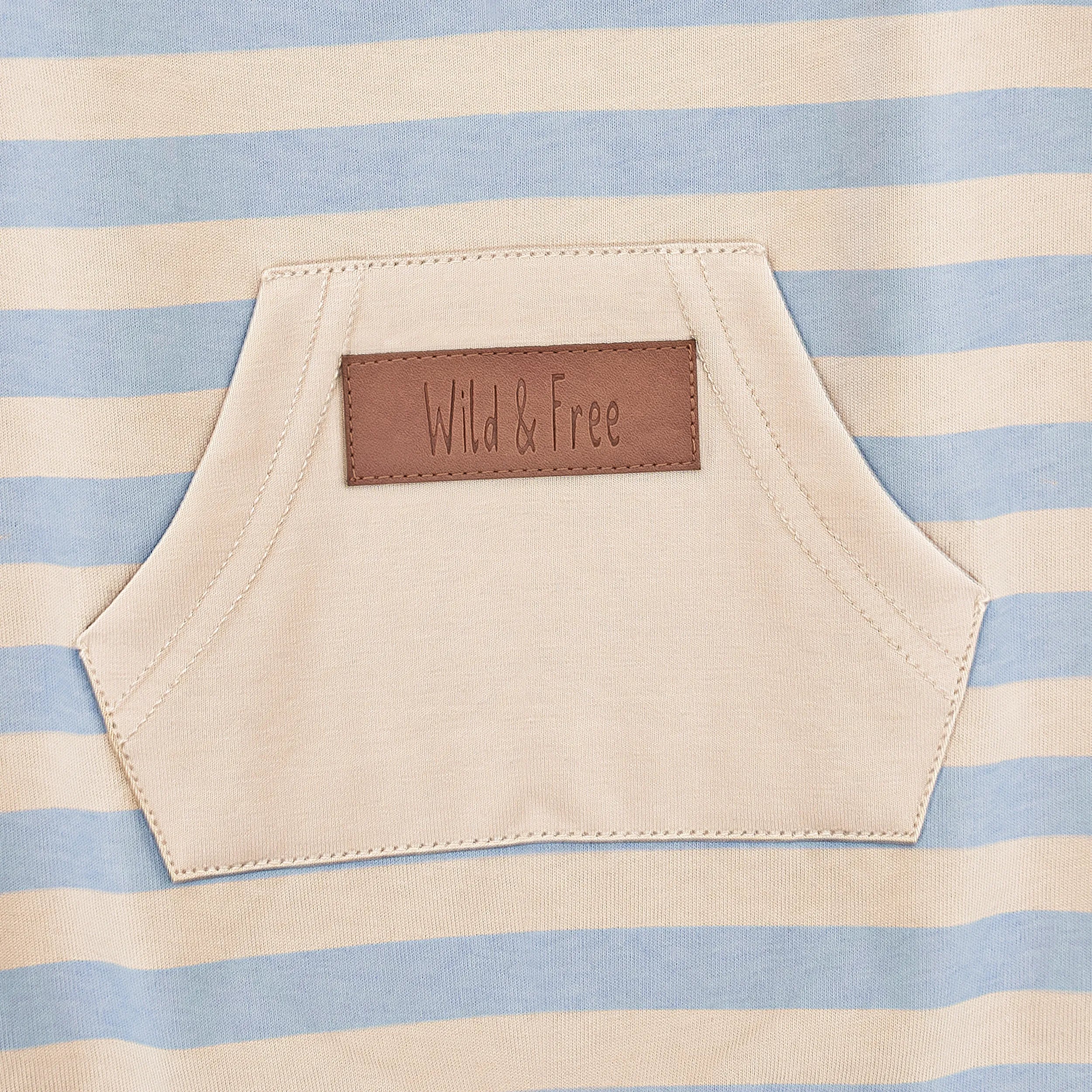 Half-length Romper (Gray Striper)