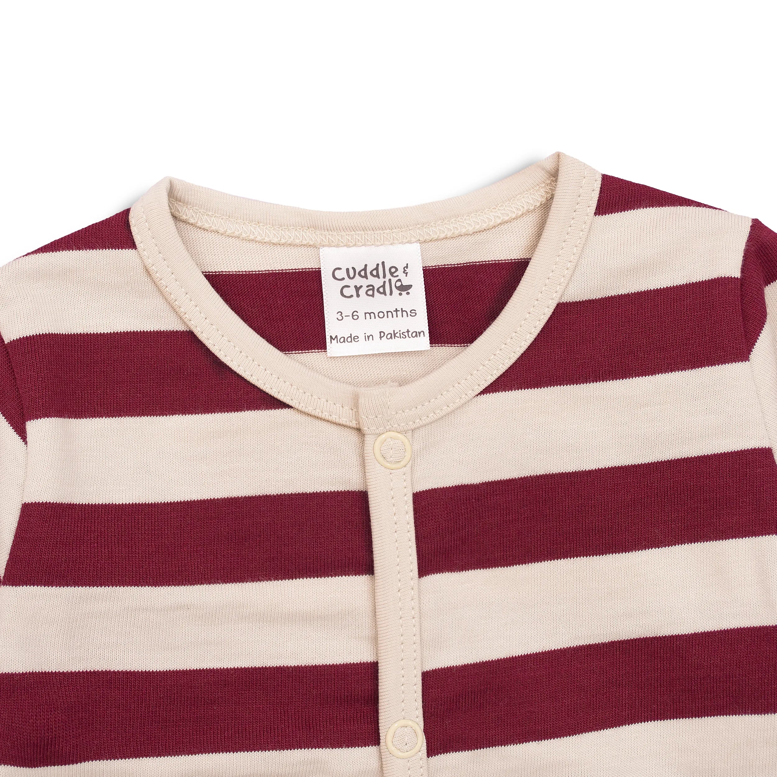 Baby Full Length Romper (Awning stripes)