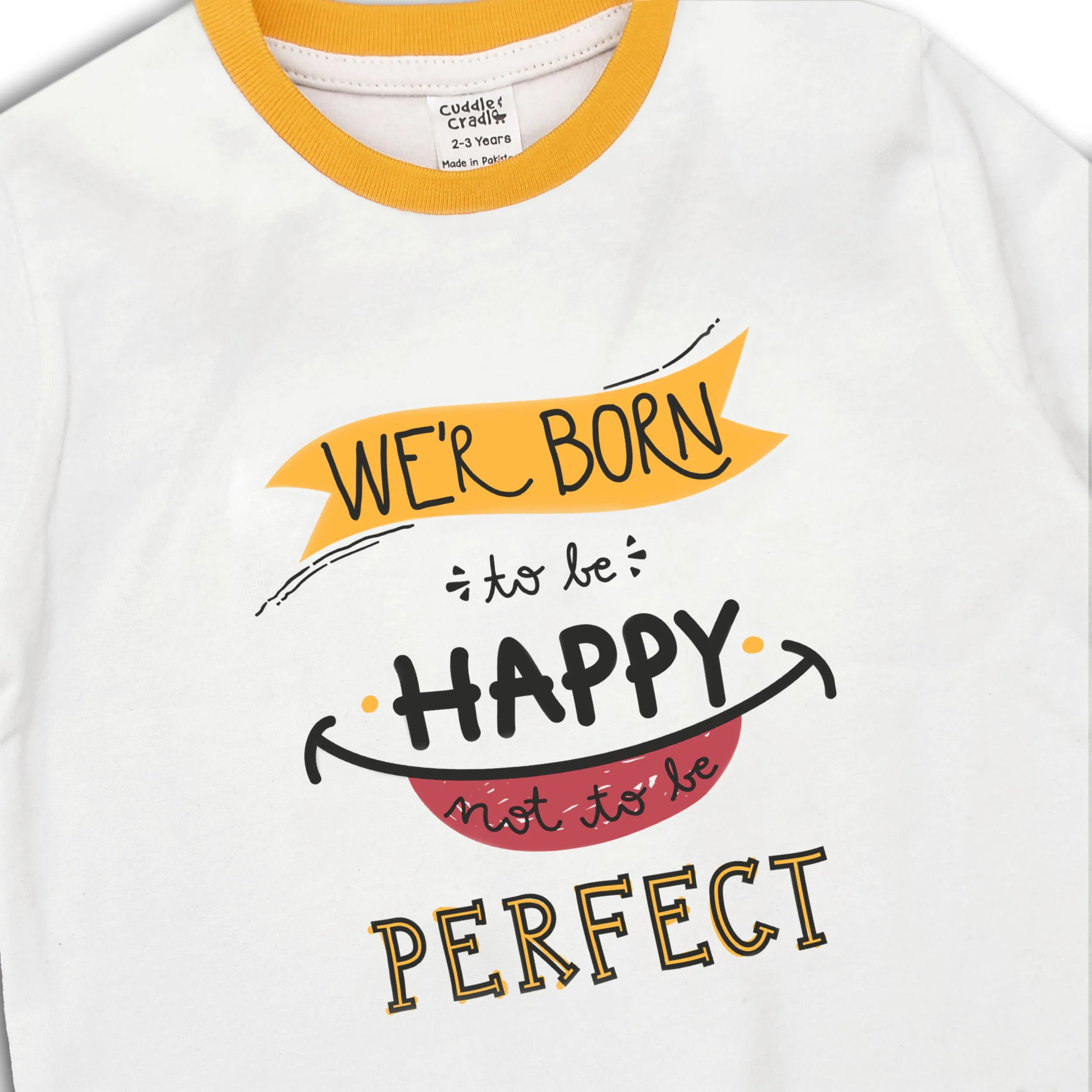 Graphic T-shirt & Shorts Set (Born to be happy)