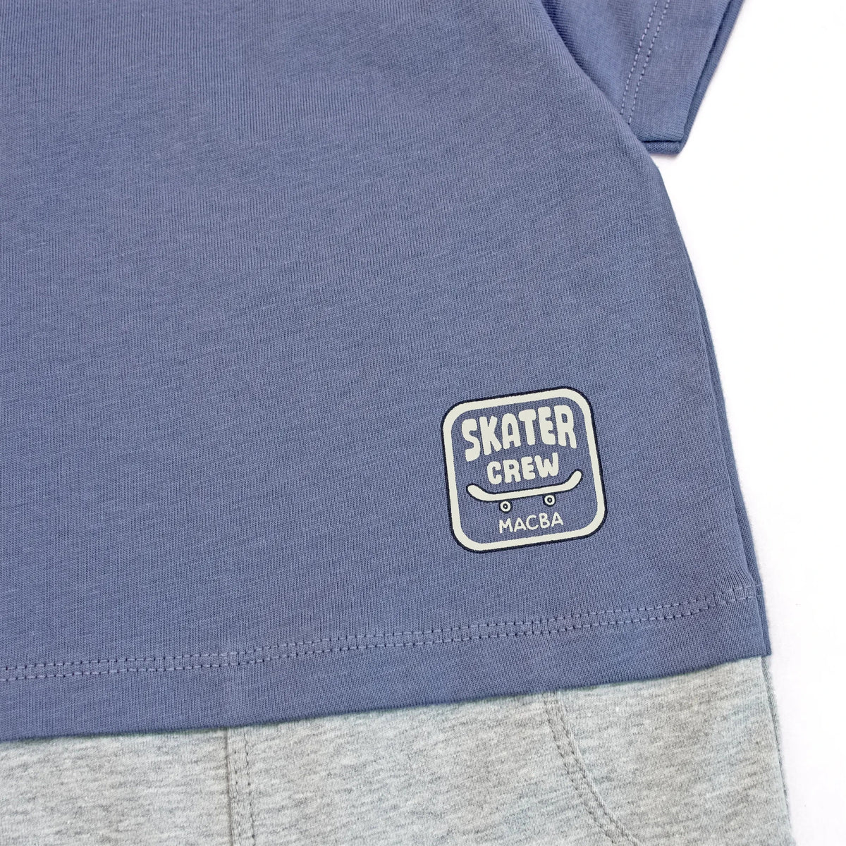 Half Length Baby Romper (Skater Crew)