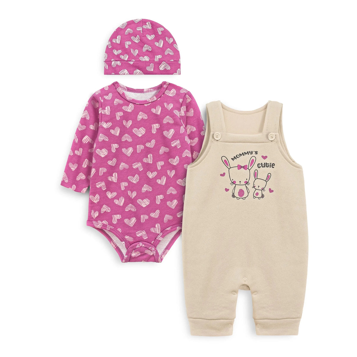 Baby Fleece Romper Set (Mommy's Cutie - 001)