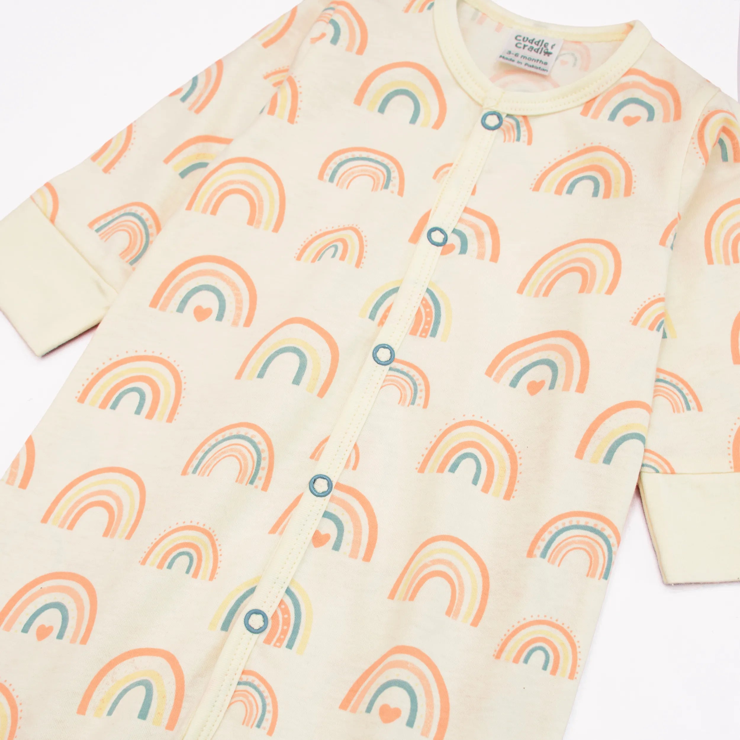 Baby Girl Full Length Romper (Rainbow)