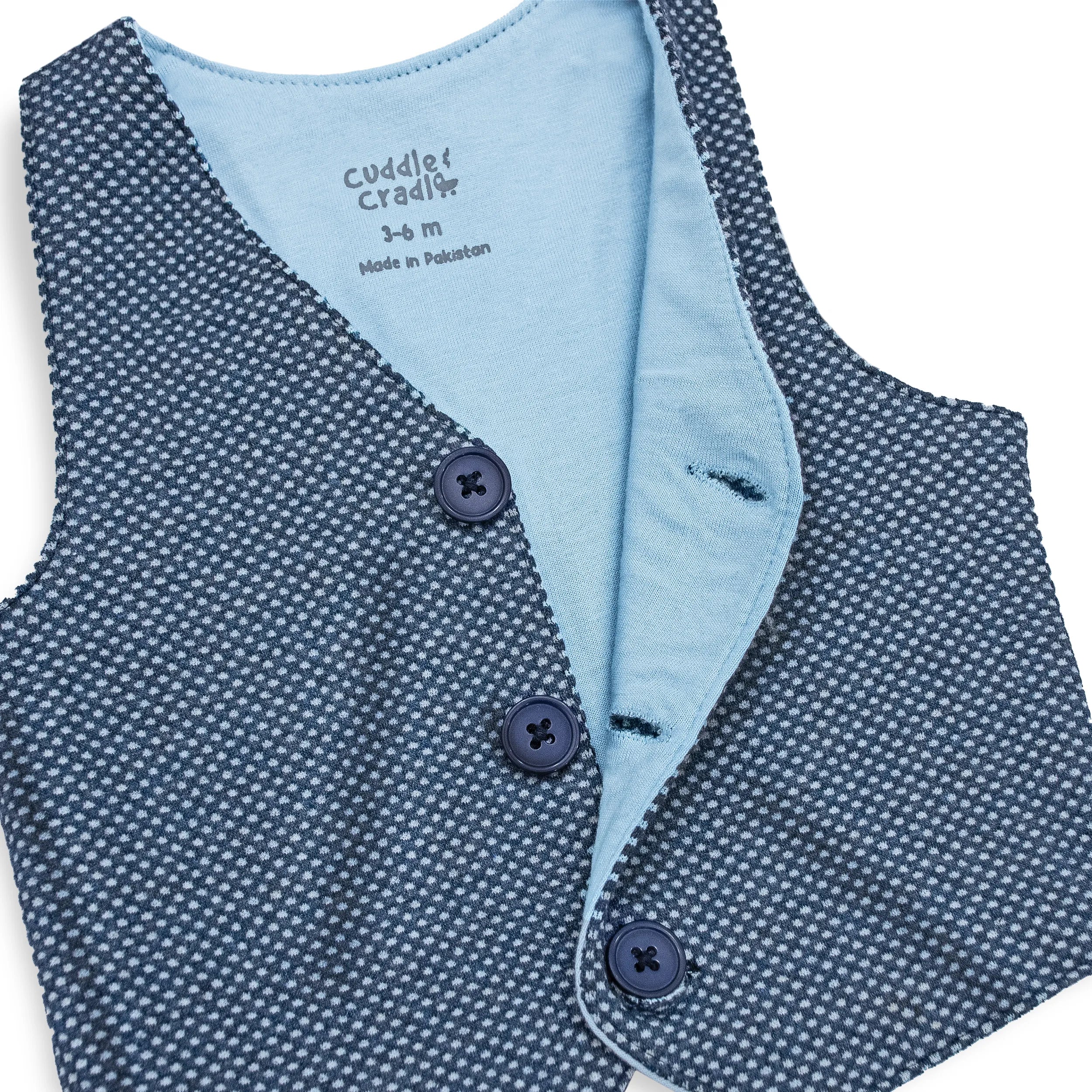 Baby Waistcoat Set (Navy)