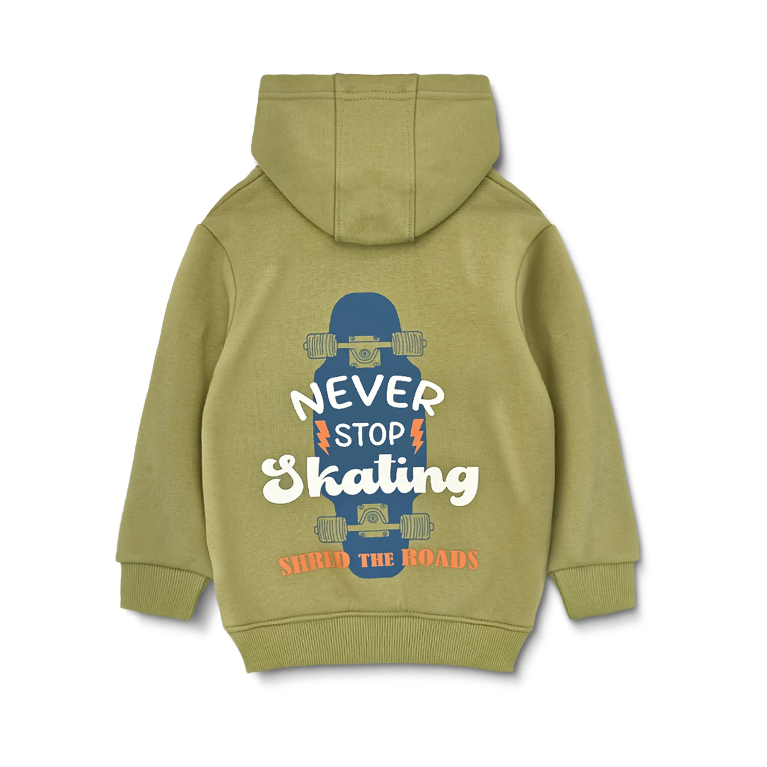 Kids Fleece Hoodie (Shred the Roads)