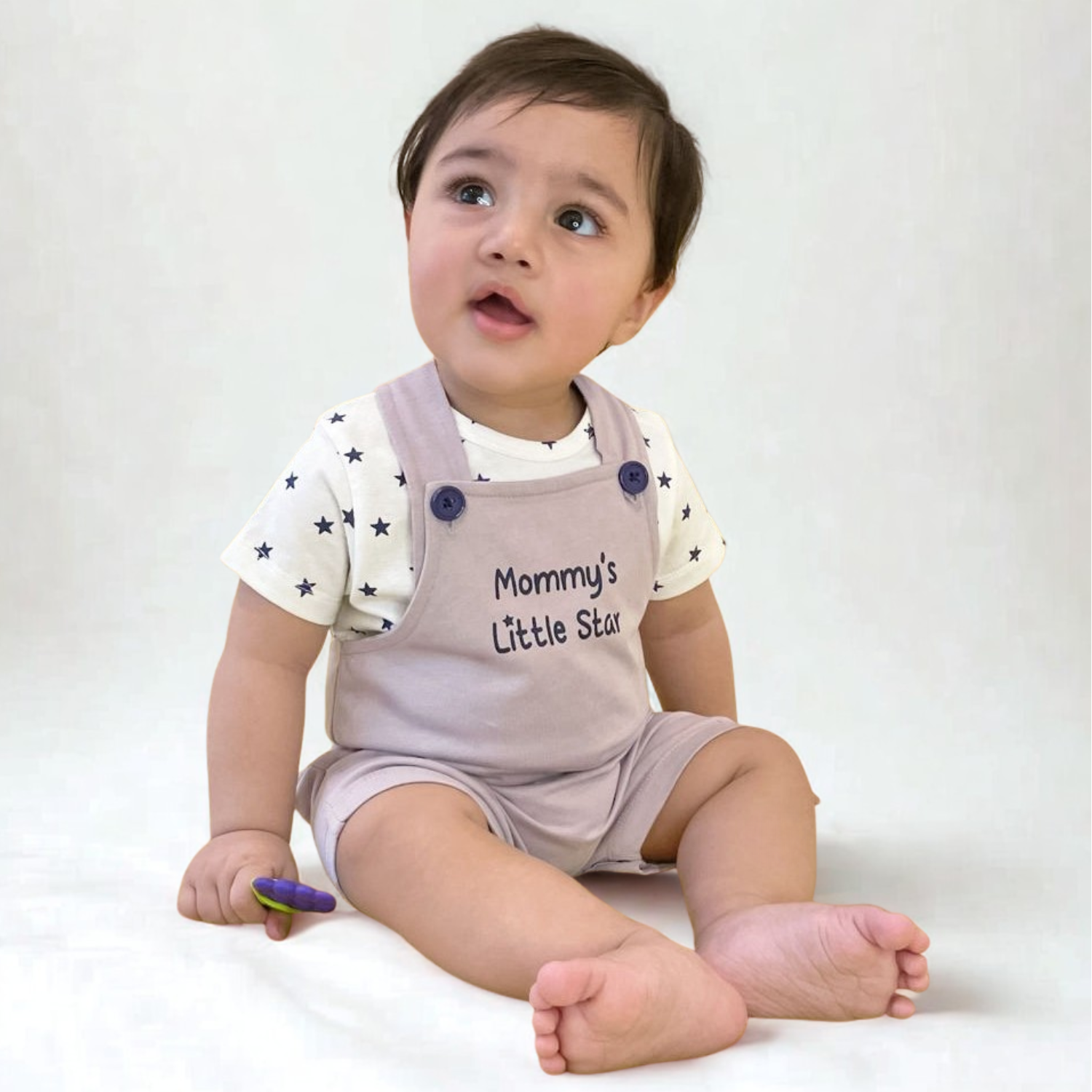 Baby Half-length Romper Set (Little Star)
