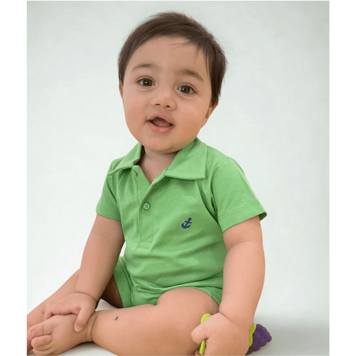 Half-length Polo Romper (Anchor-002)