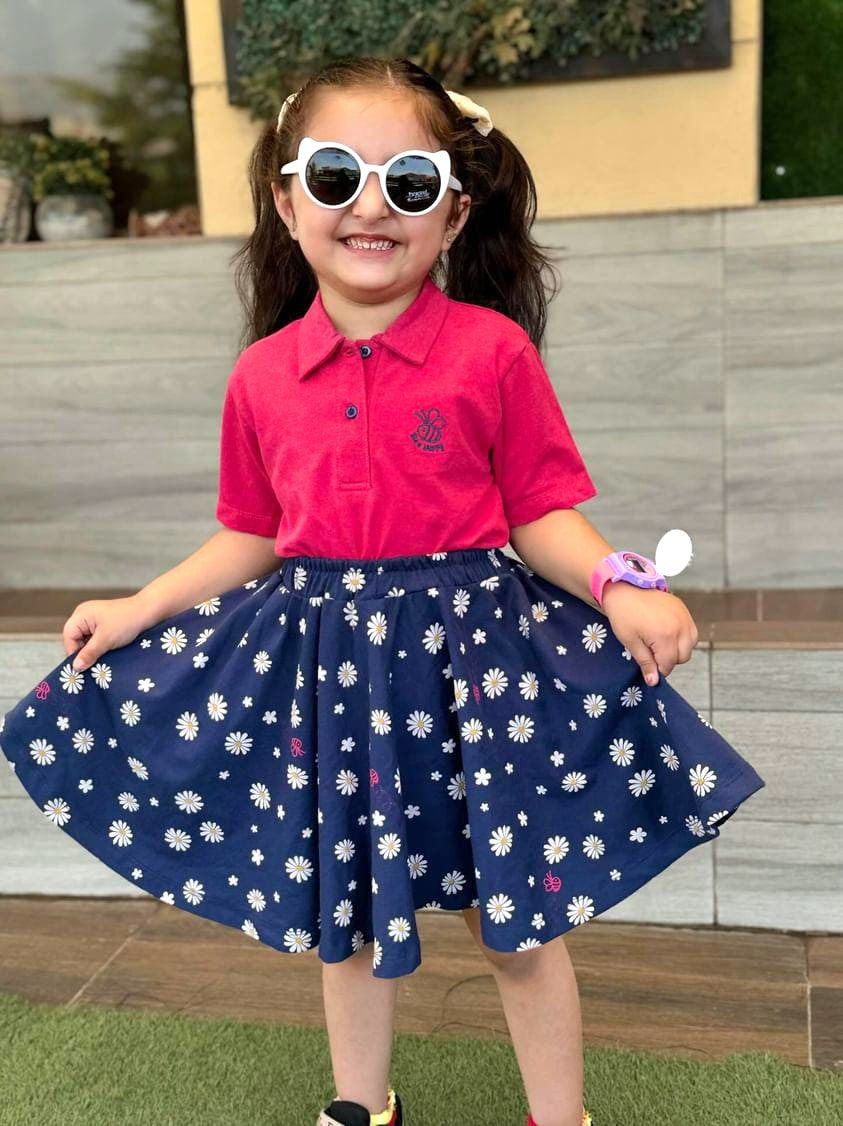 Girls Polo Shirt & Skirt
