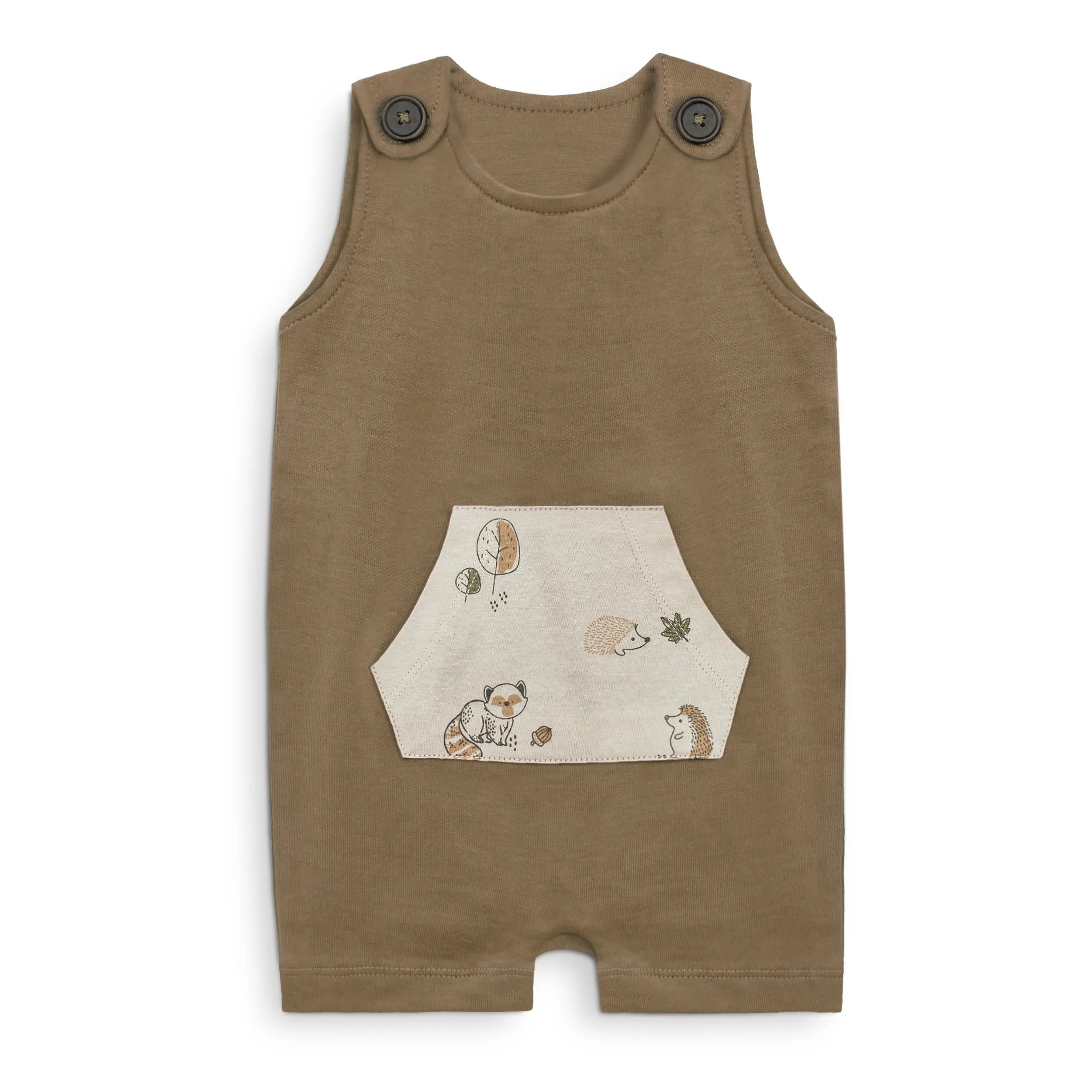 Half-length Romper (Brown)