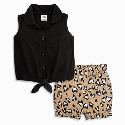 Girls Top & Shorts Set - 002