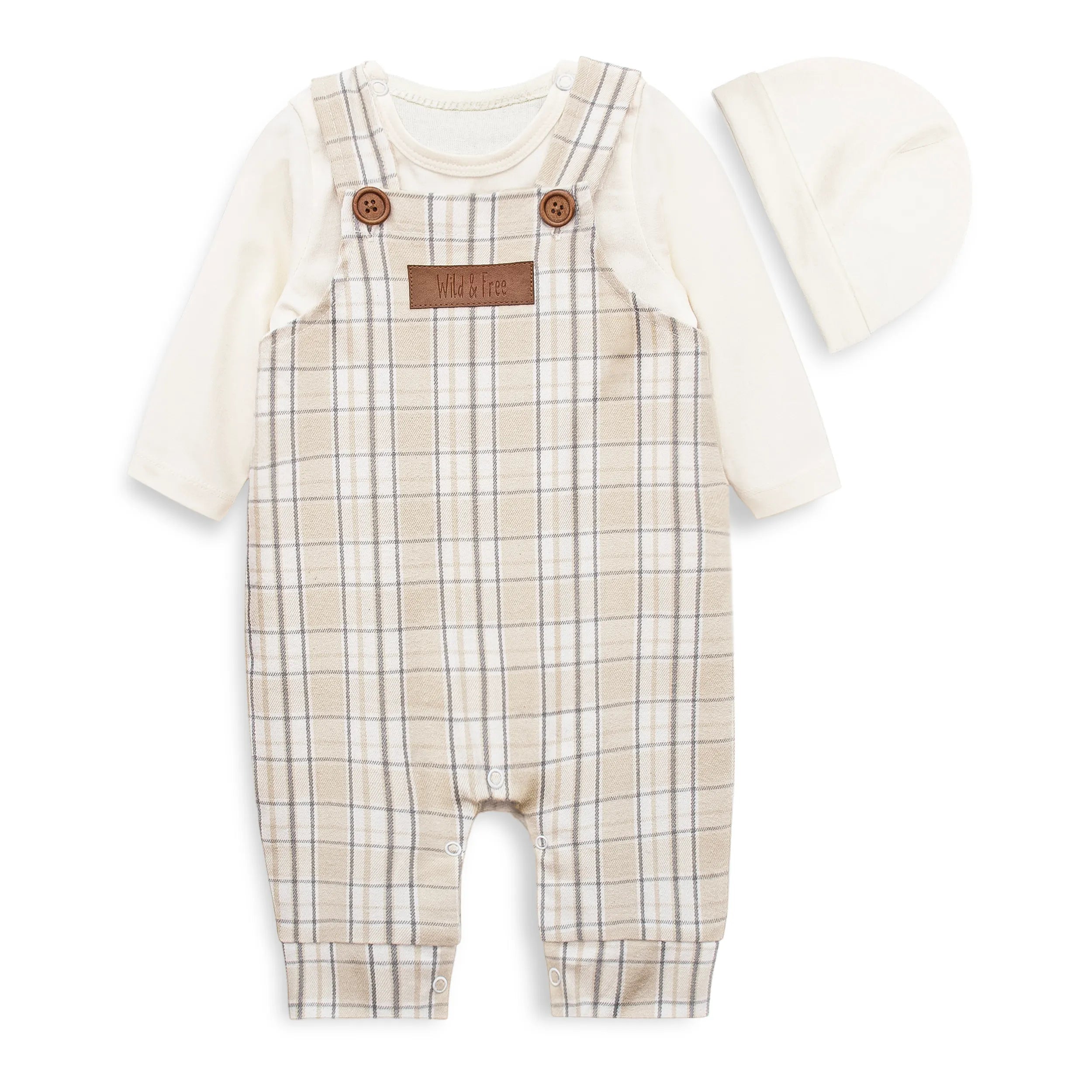 Baby Romper Set (Plaid)