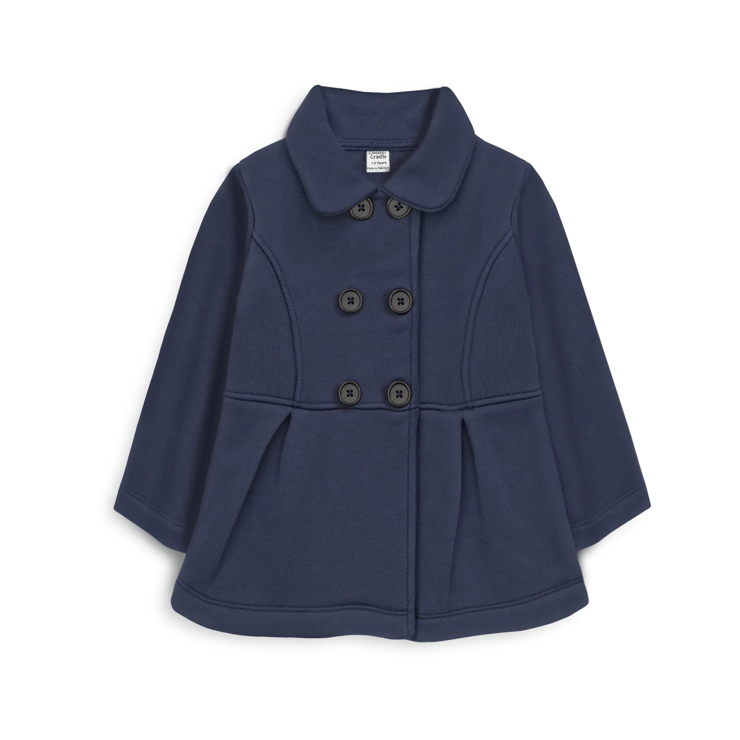 Girls Fleece Coat (Navy)