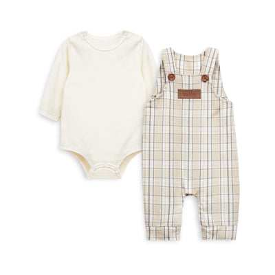 Baby Romper Set (Plaid)