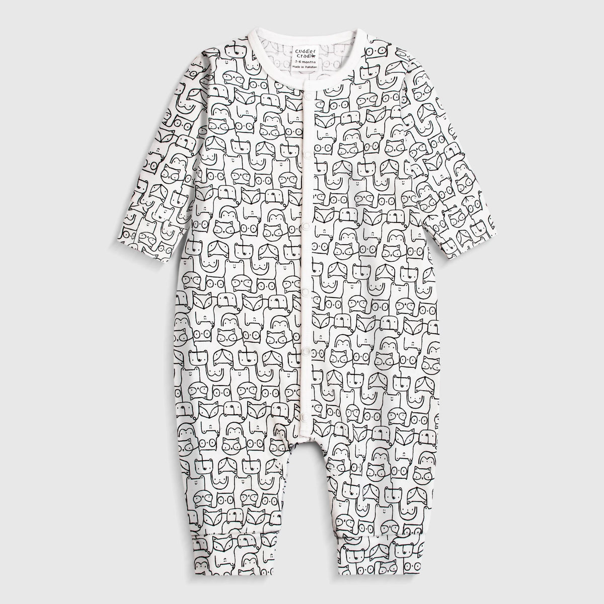 Baby Full Length Romper (White)