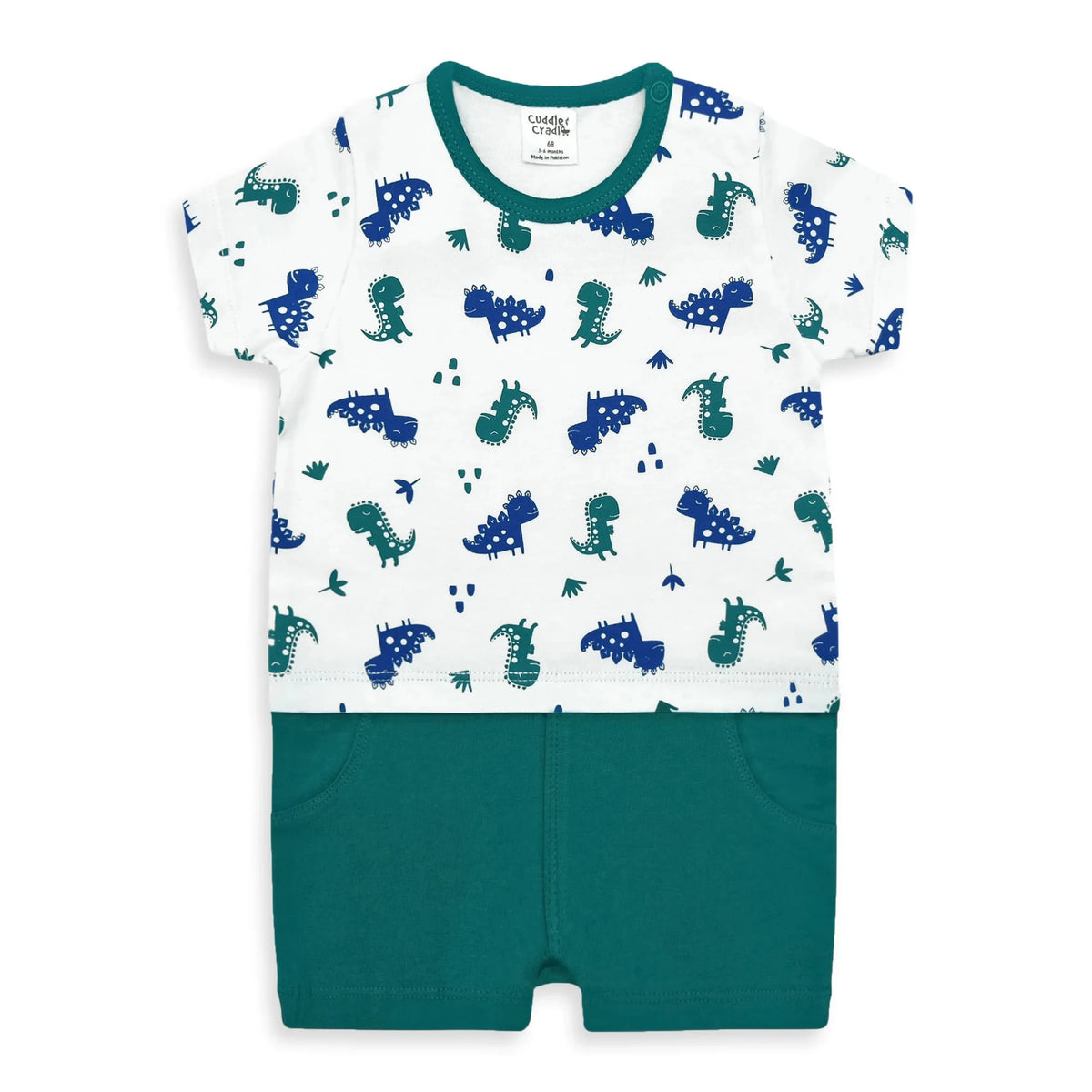 Half Length Romper Dino Series