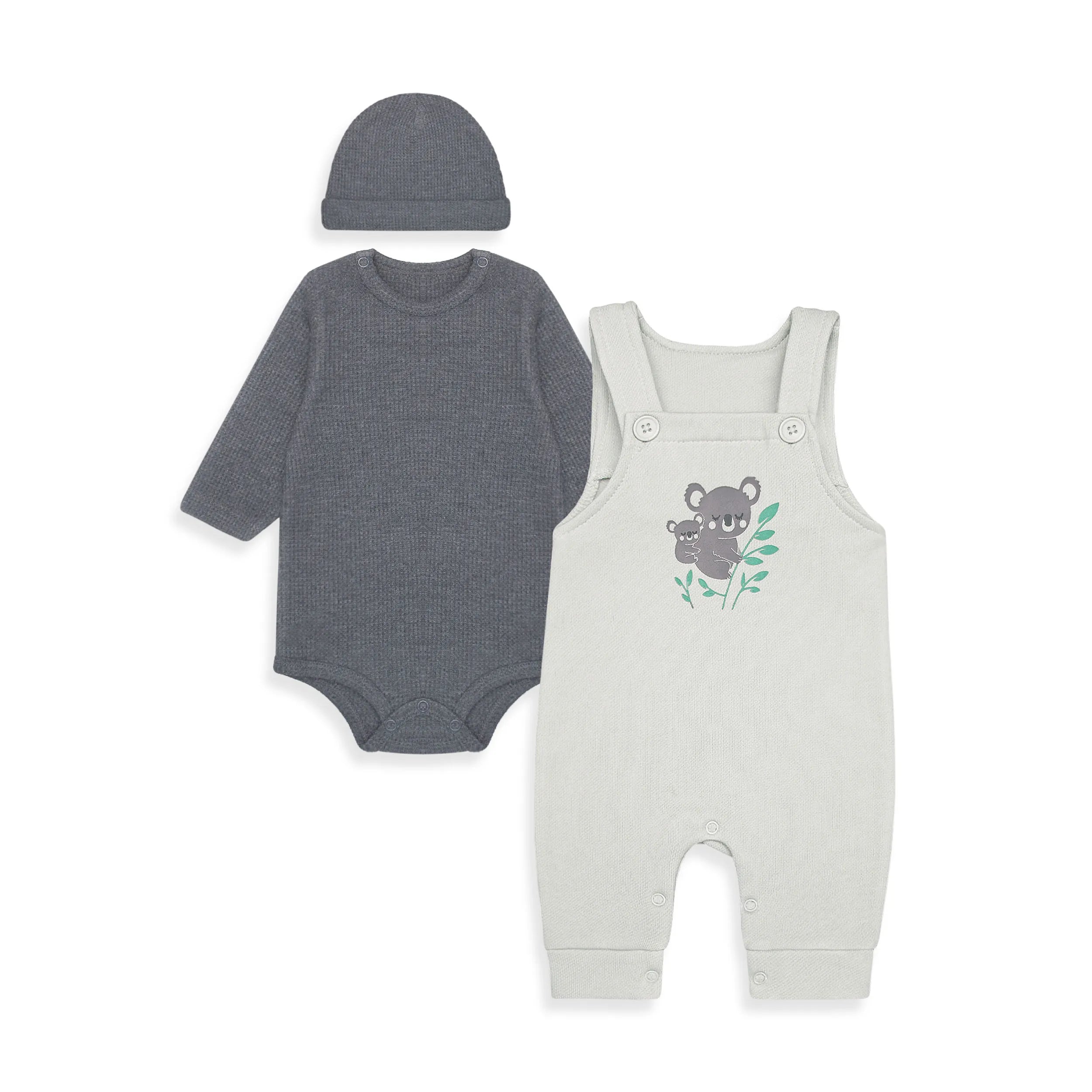 Baby Fleece Romper Set (Koala)