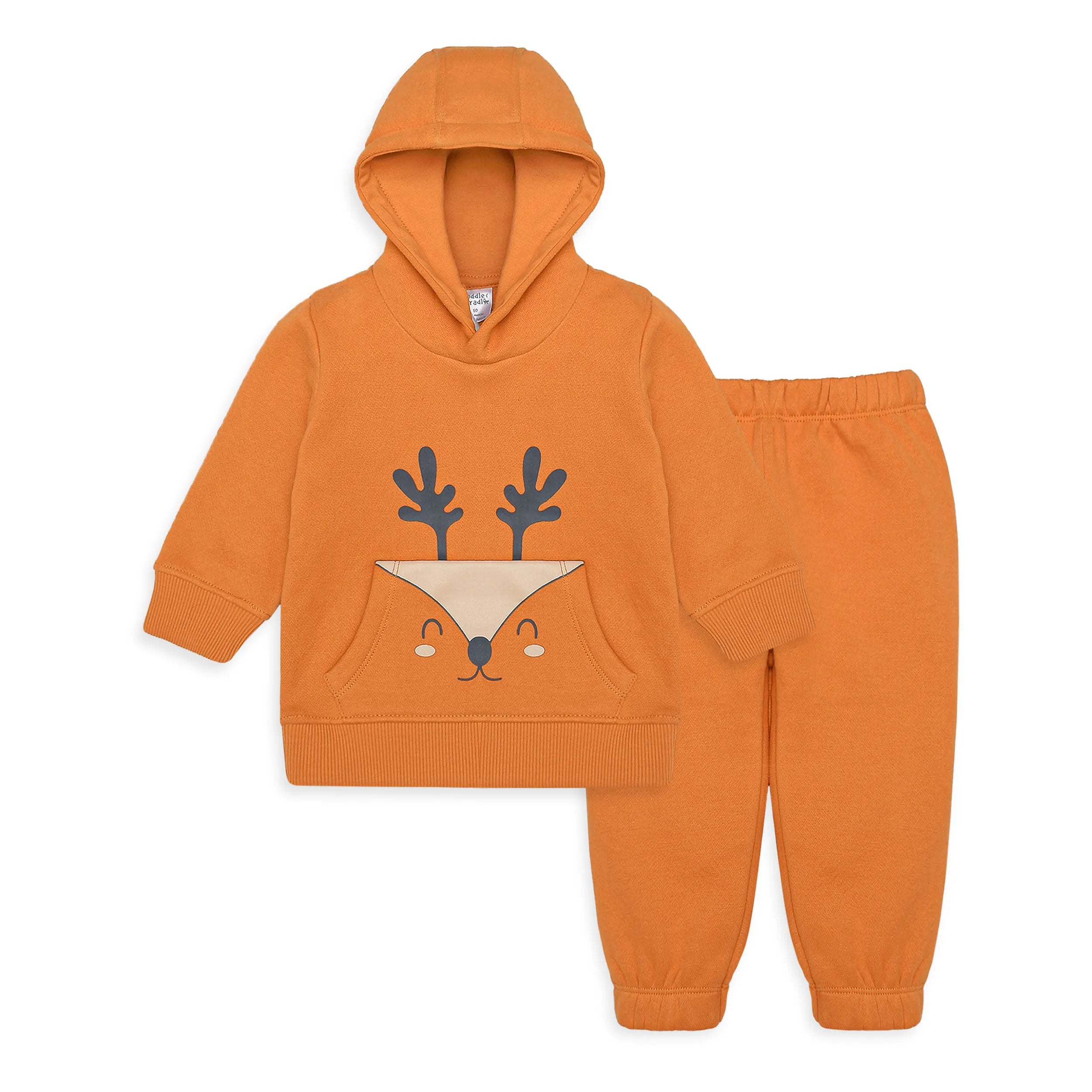 Fleece Hoodie & Trouser Set  (Reindeer)