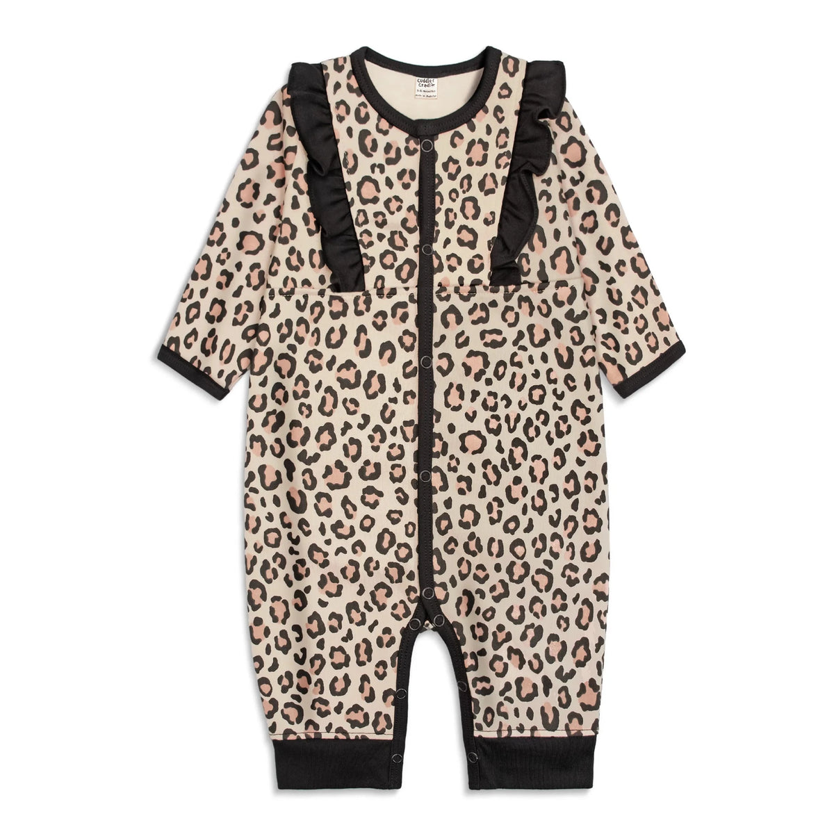 Baby Full Length Romper (Leopard Print)