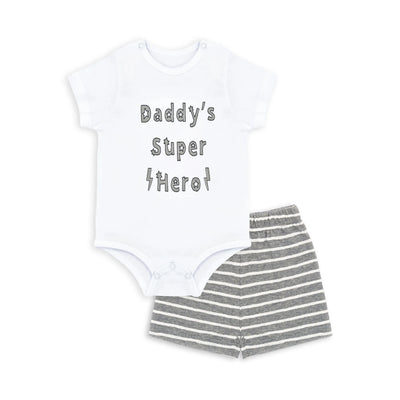 Baby Bodysuit and Shorts Set (Super Hero - 002)