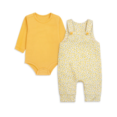 Baby Romper Set (Yellow Floral)