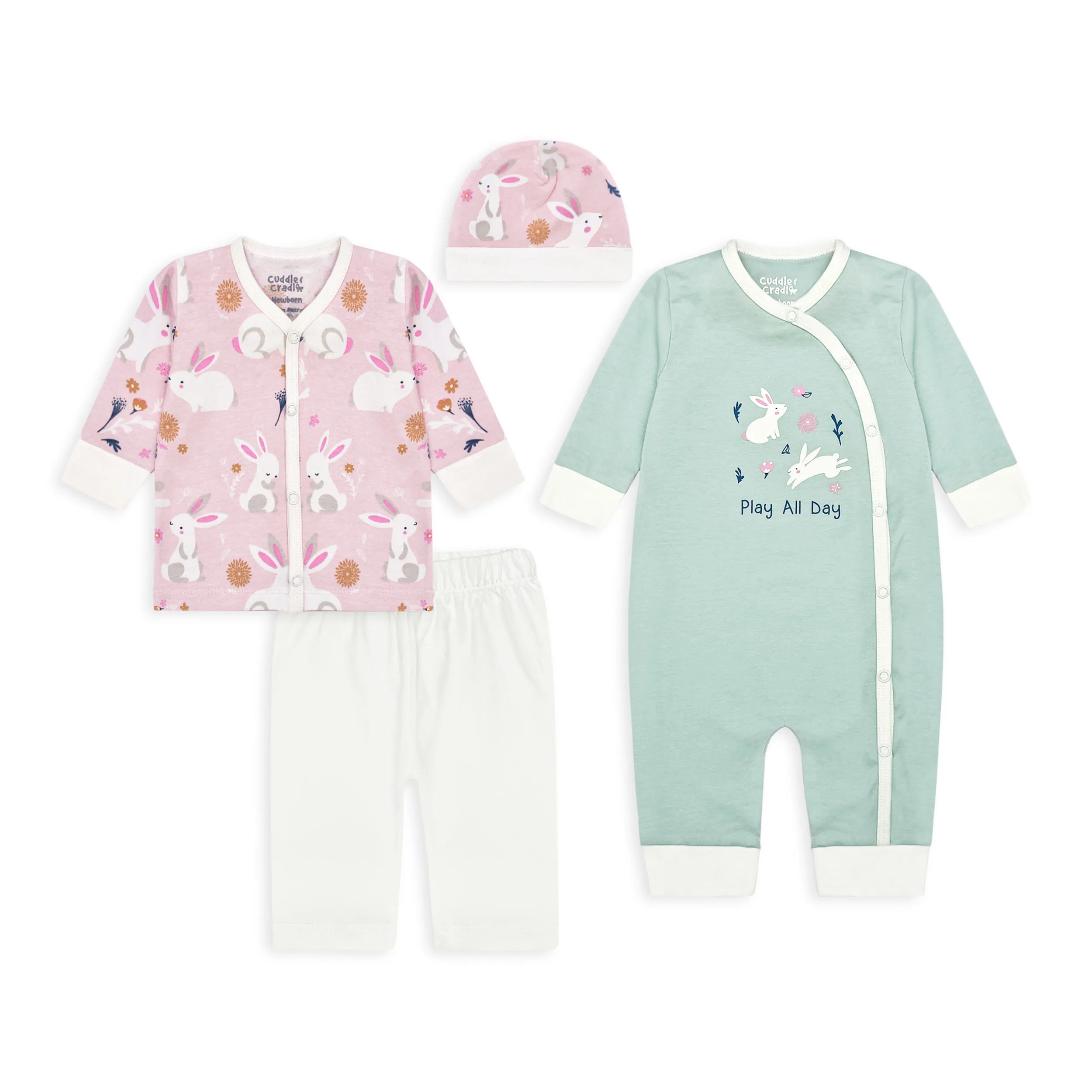 Baby Girl Set of 4 (Play all day)