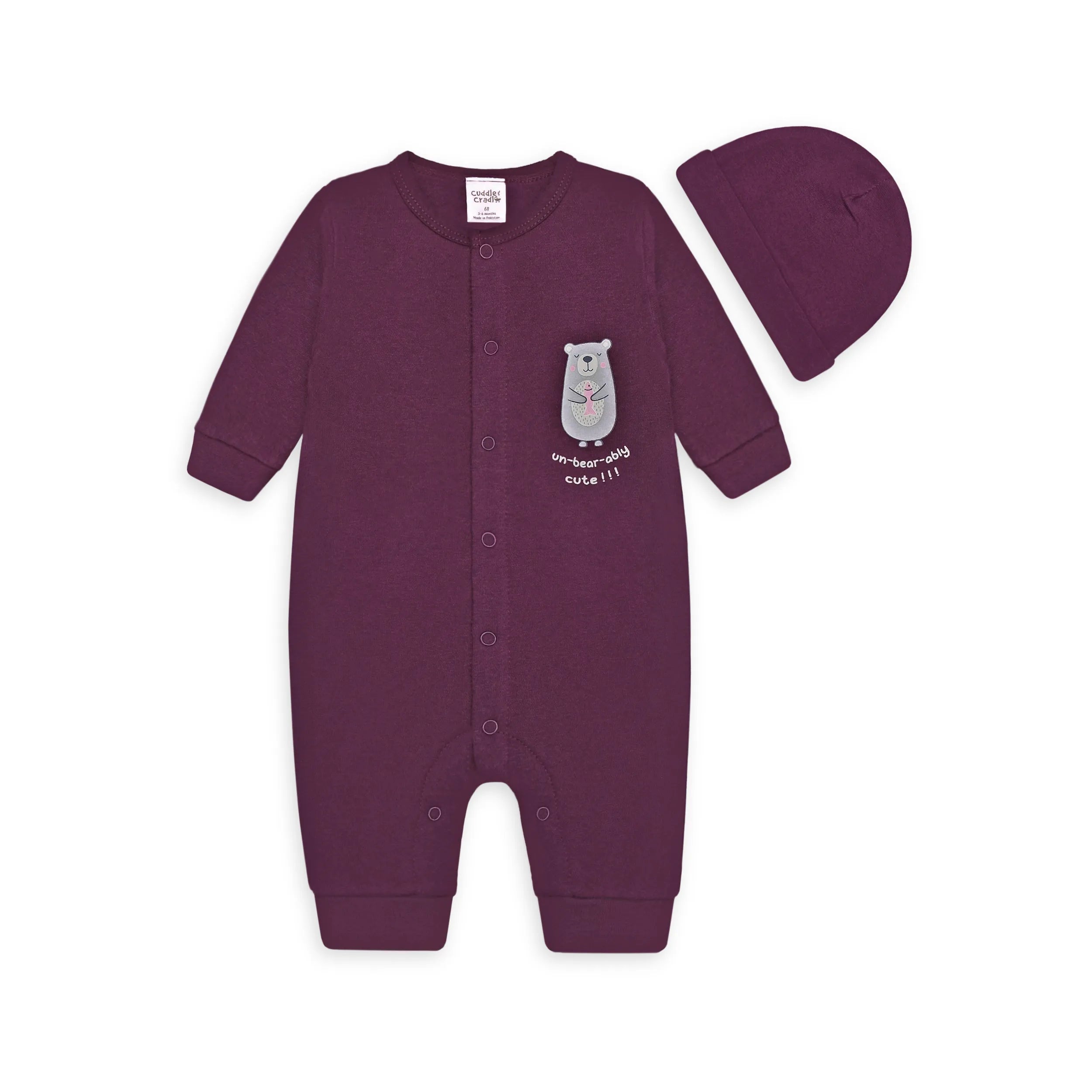 Baby Fleece Full Length Romper (Unbearably Cute)