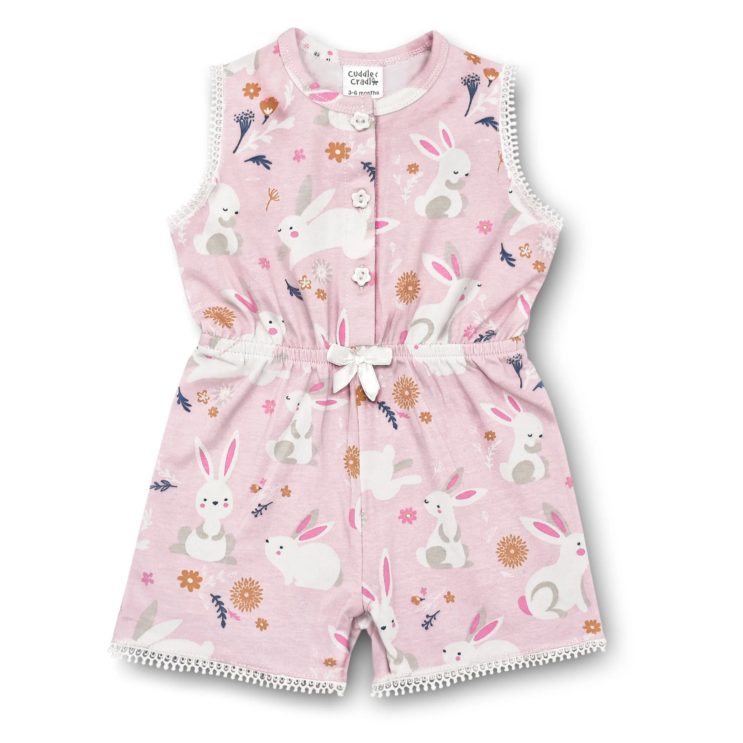 Girls Half-length Romper (Bunny)
