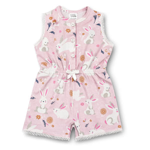 Girls Half-length Romper Bunny