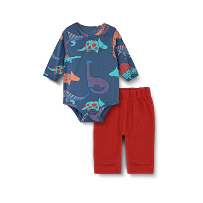 Baby Bodysuit & Trouser Set (Dino)