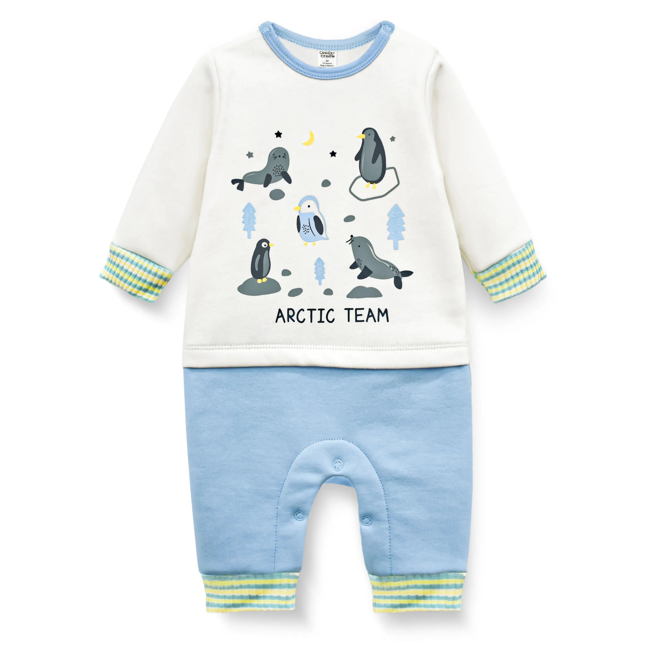 Baby Fleece Romper(Arctic Friends)