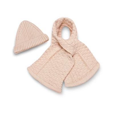 Baby Cap & Scarf Set (Peach - 002)