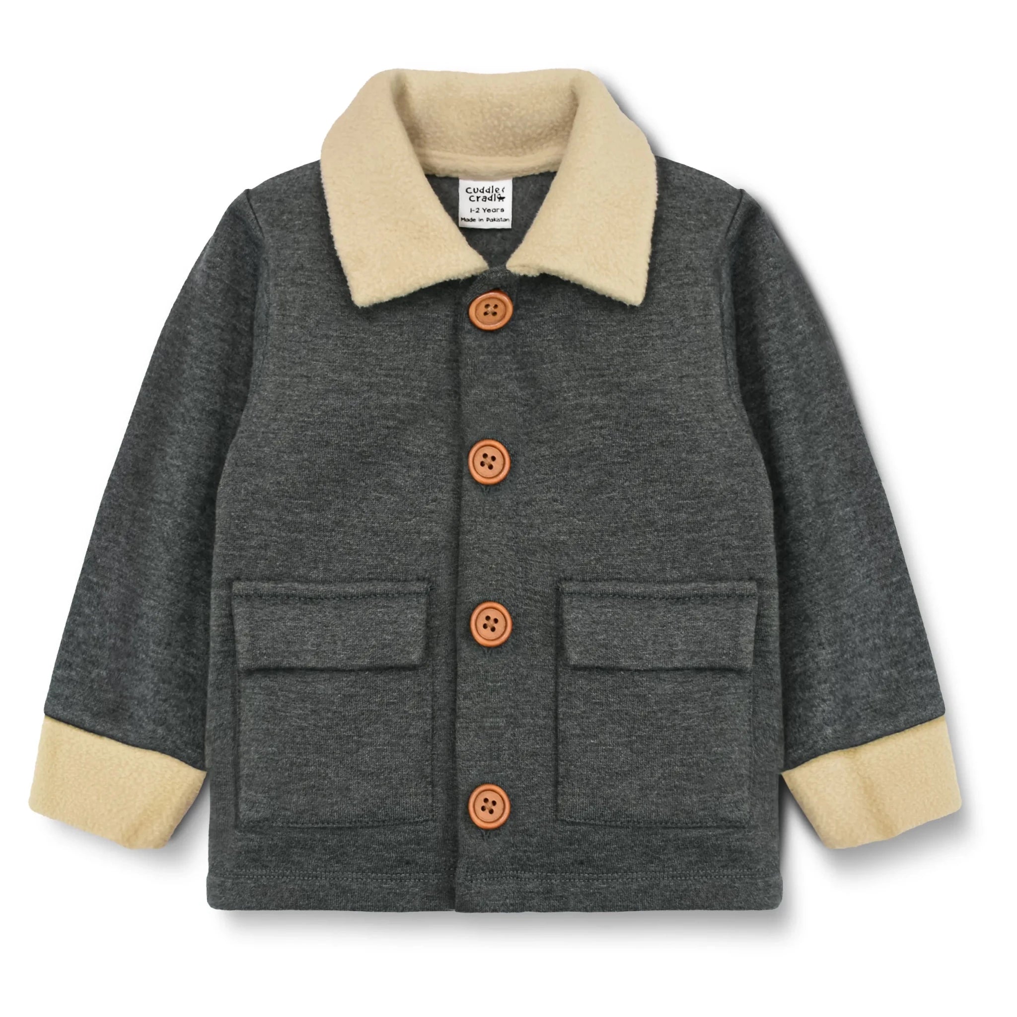 Fleece Button Down Jacket
