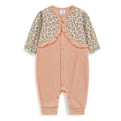 Baby Full Length Romper (Peach)